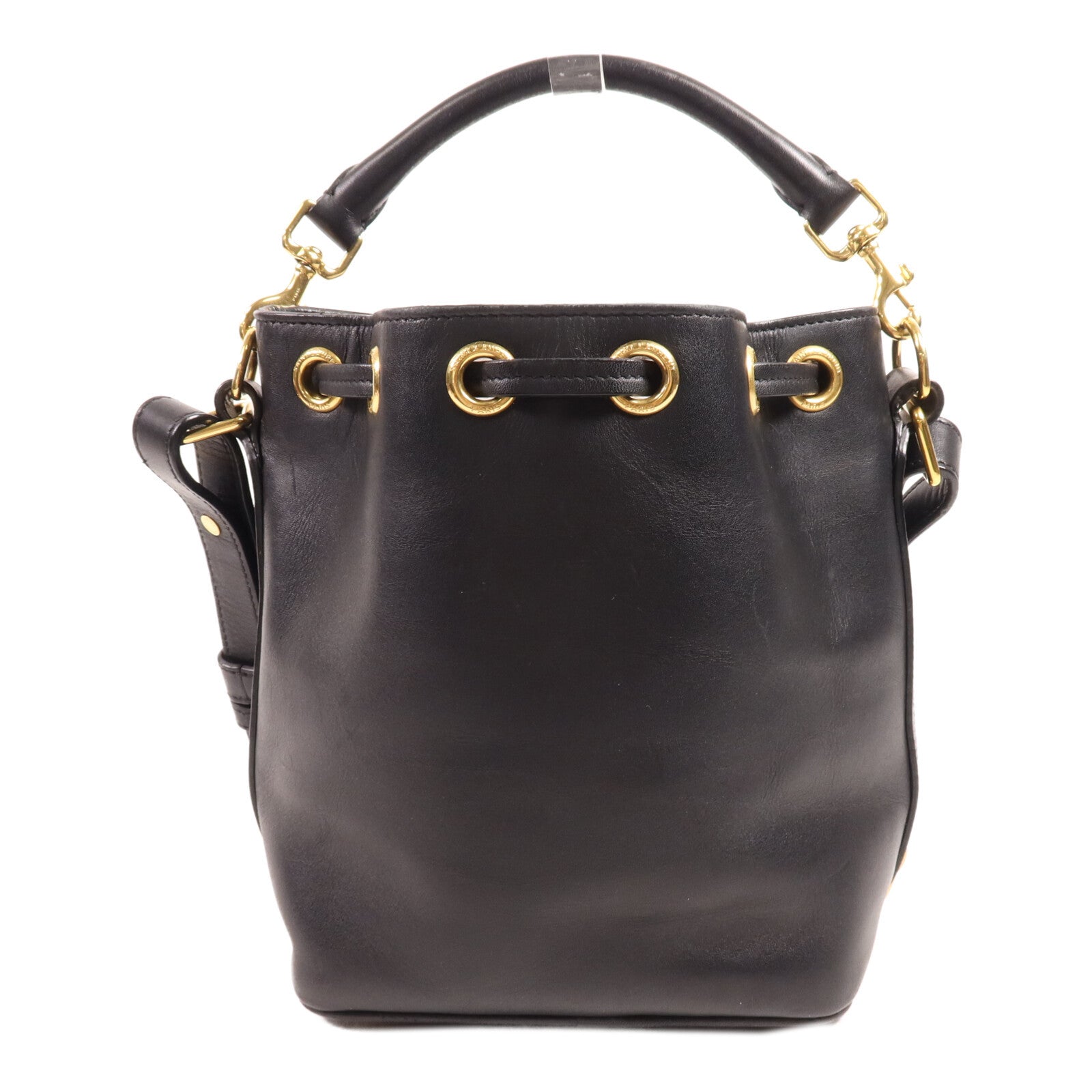 SAINT LAURENT 牛皮皮革Bucket Bag金扣手挽肩背兩用袋