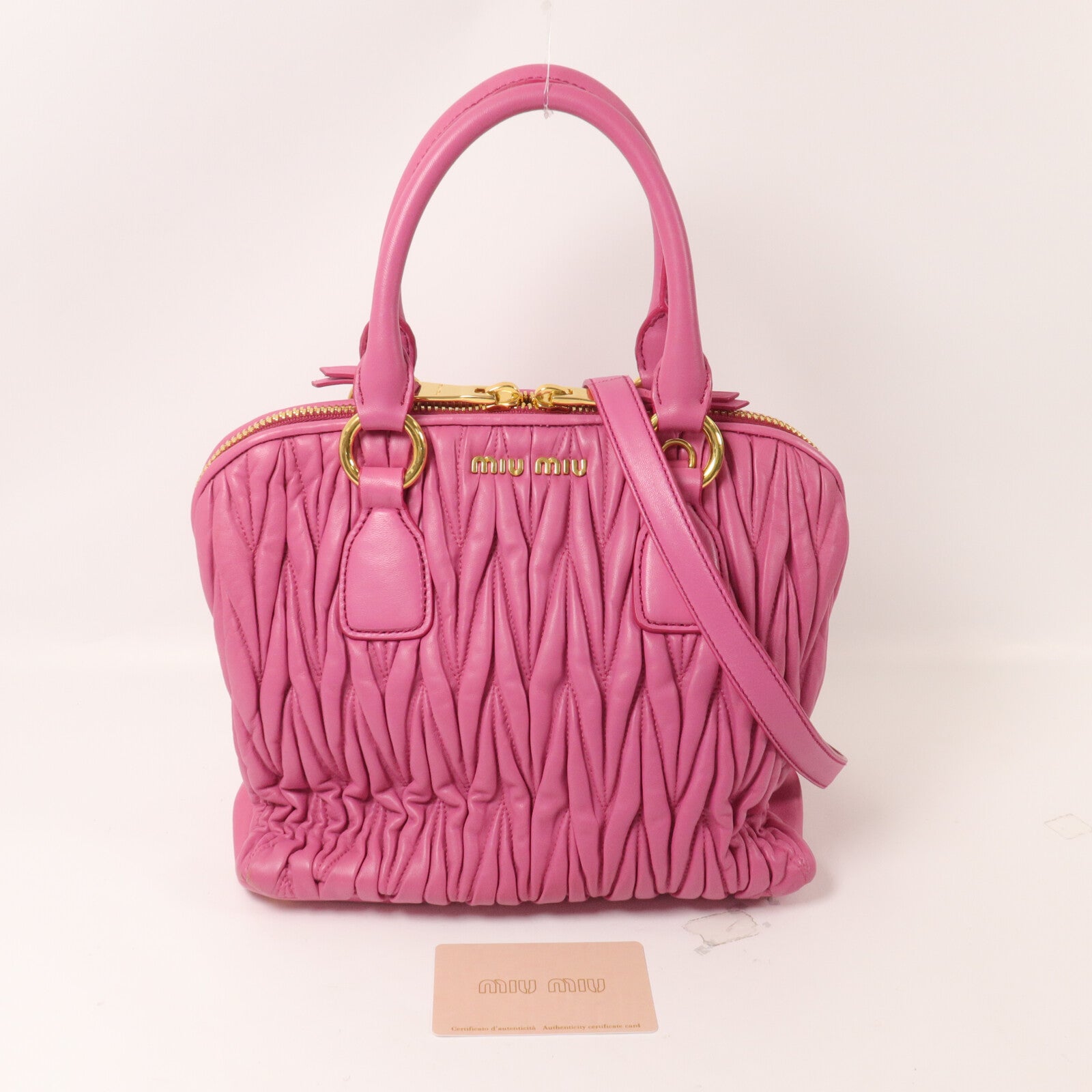 Miu Miu 羊皮皮革Shoulder Bag手挽肩背兩用袋
