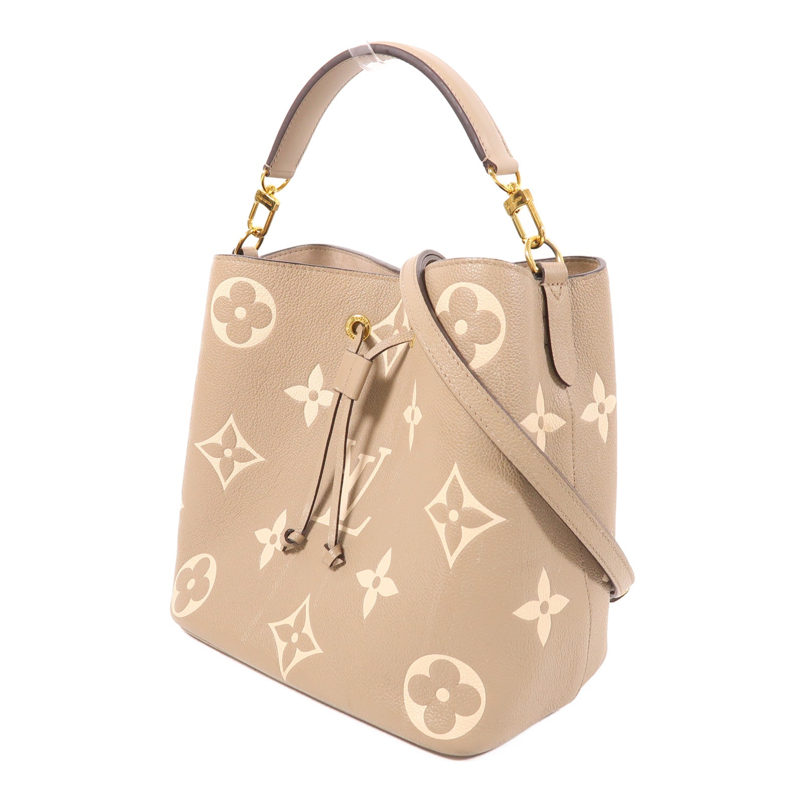 LOUIS VUITTON LV GHW NeoNoe MM 2 Way Shoulder Bag M45555 Monogram Empreinte Grey