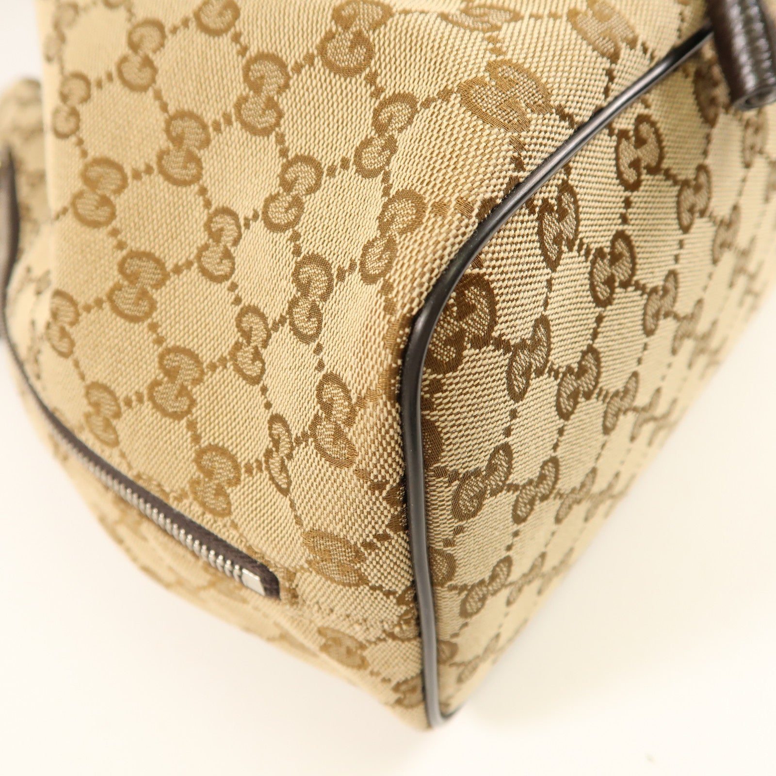 GUCCI 帆布Backpack銀扣背包