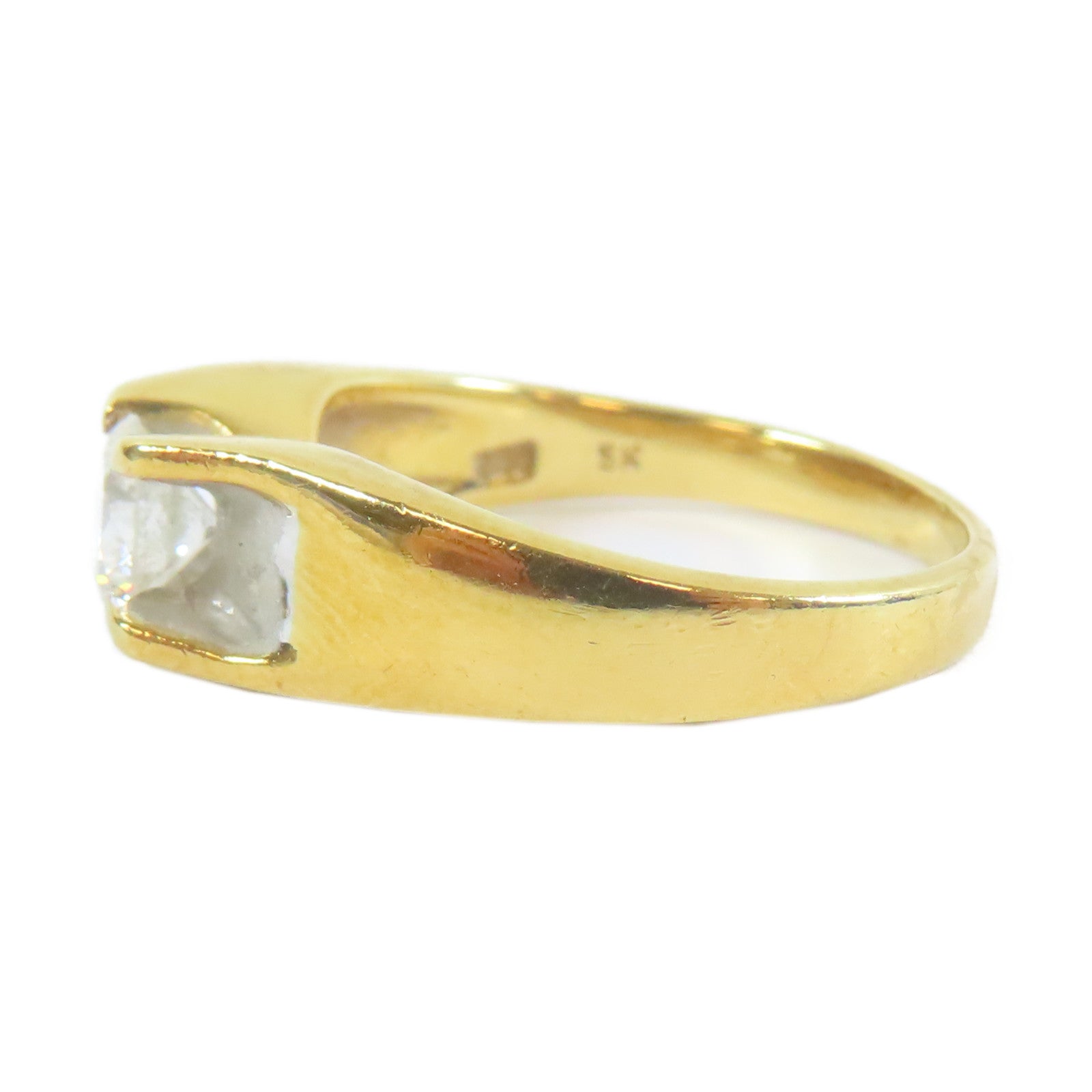 JEWELRY 【激減優惠】18K黃金Diamond Ring0.41ct鑽石戒指US#4.75