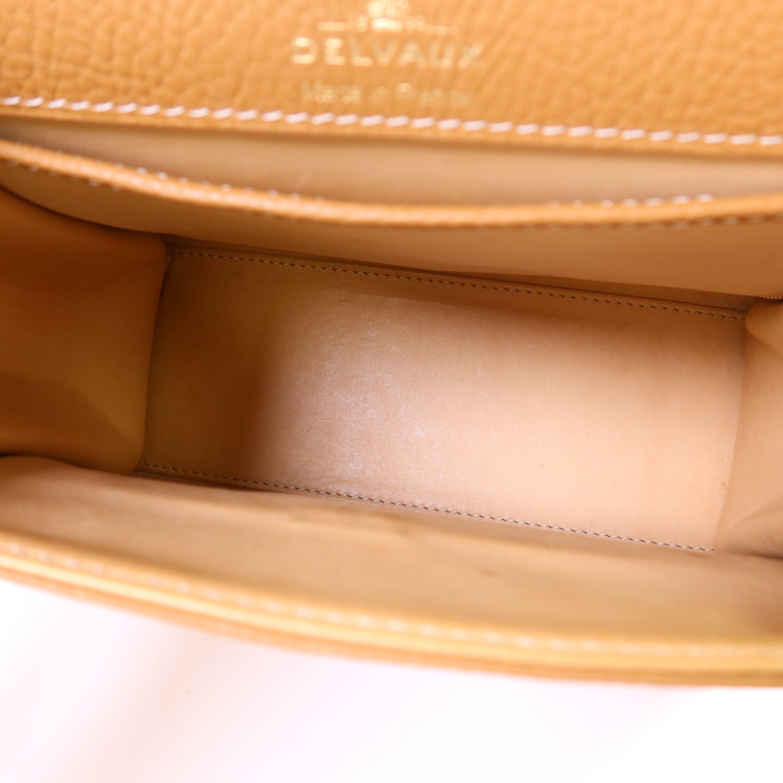 Delvaux 牛皮皮革Tempete PM金扣手挽肩背兩用袋