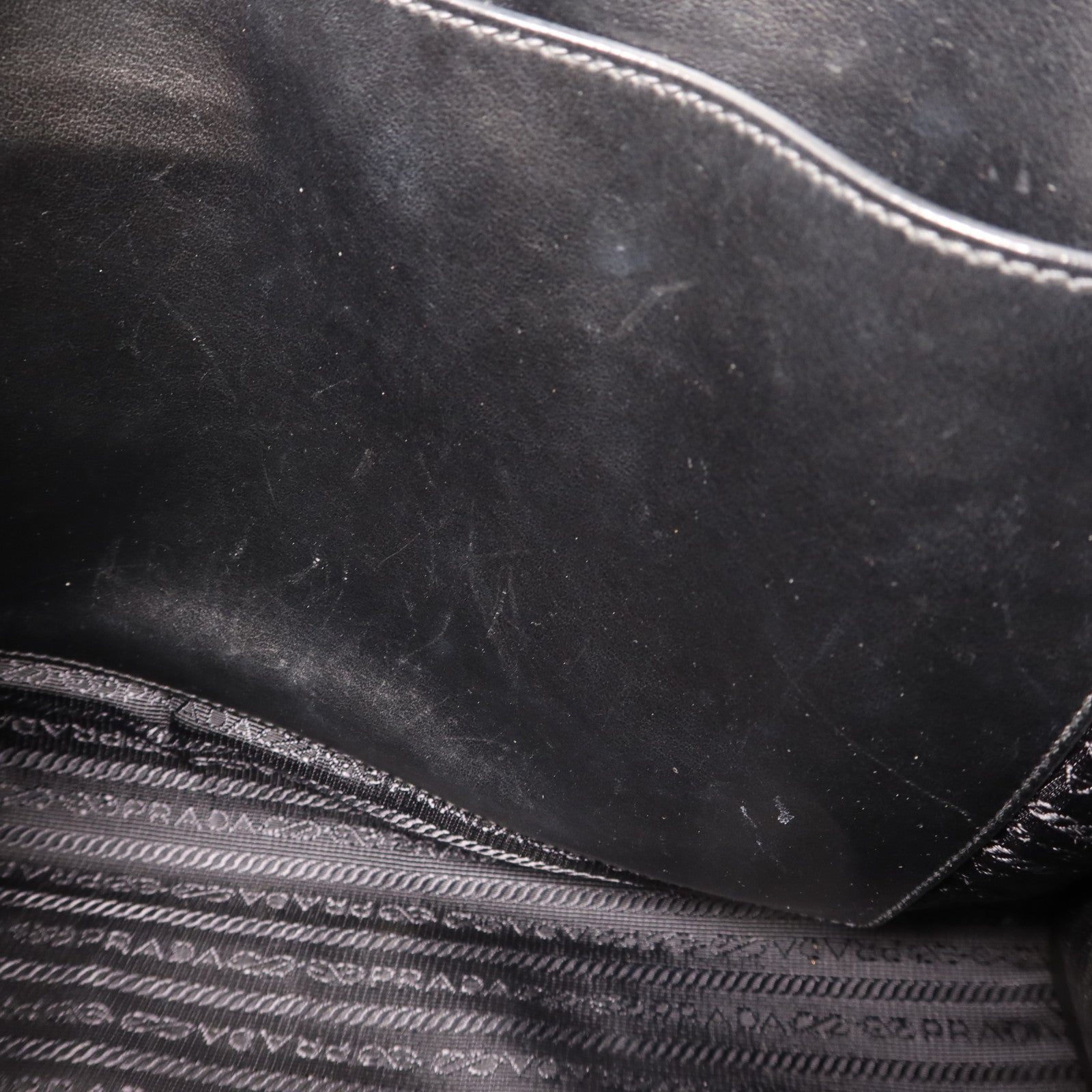 PRADA 牛皮皮革2 Way Shoulder金扣手挽肩背兩用袋