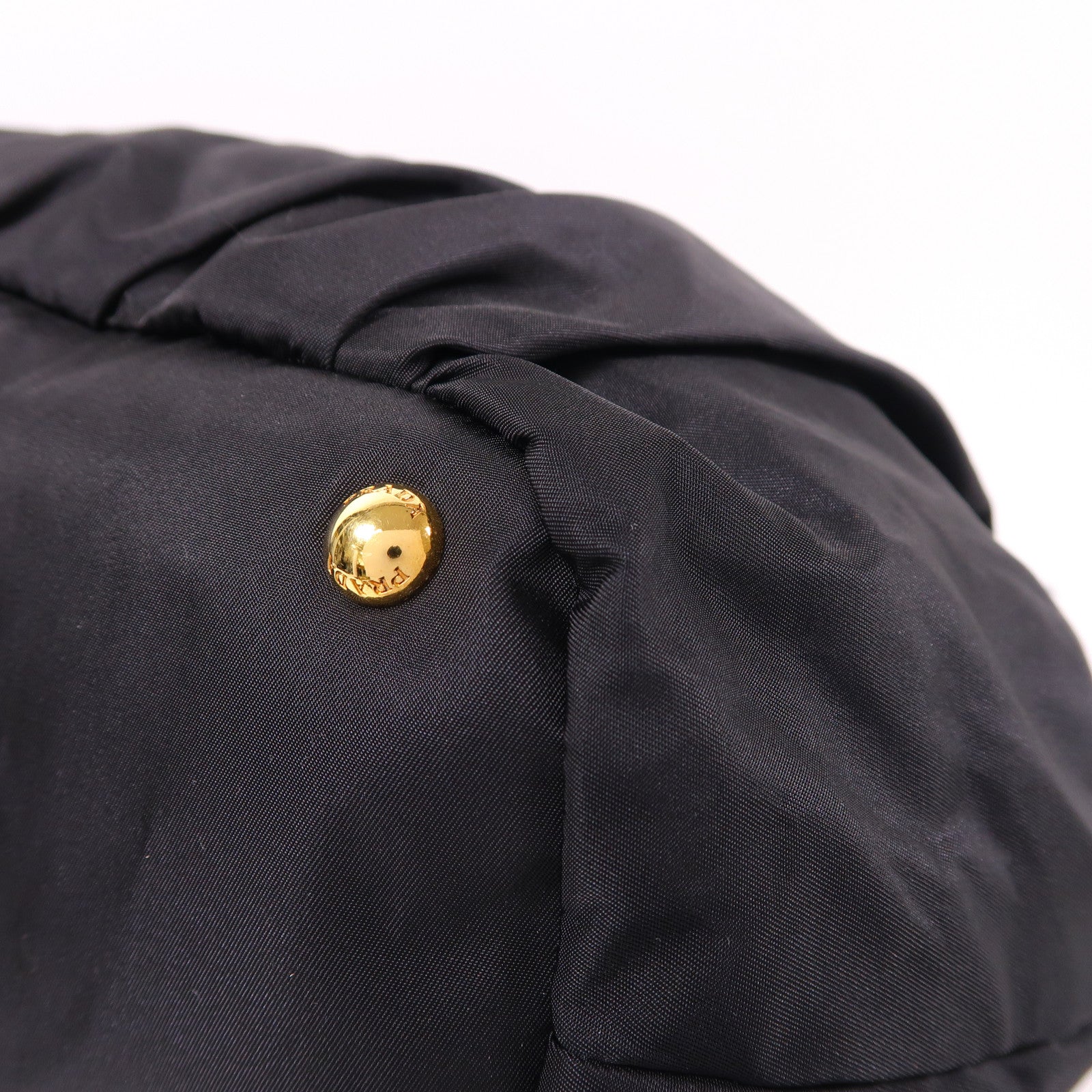 PRADA 尼龍Tote Bag金扣肩背袋