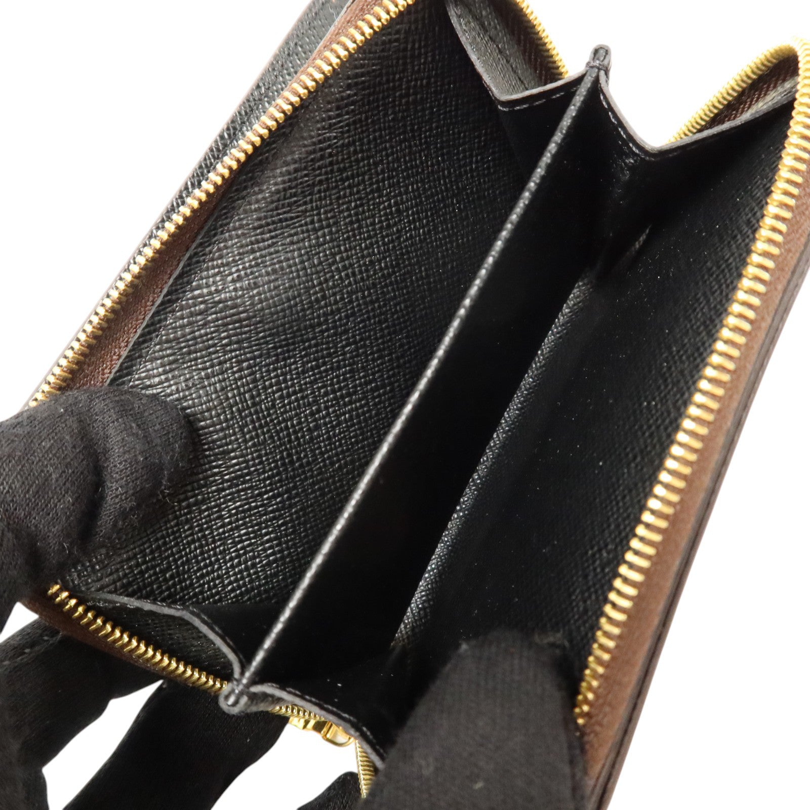 LOUIS VUITTON Monogram/Monogram Reverse Lou Wallet金扣錢包