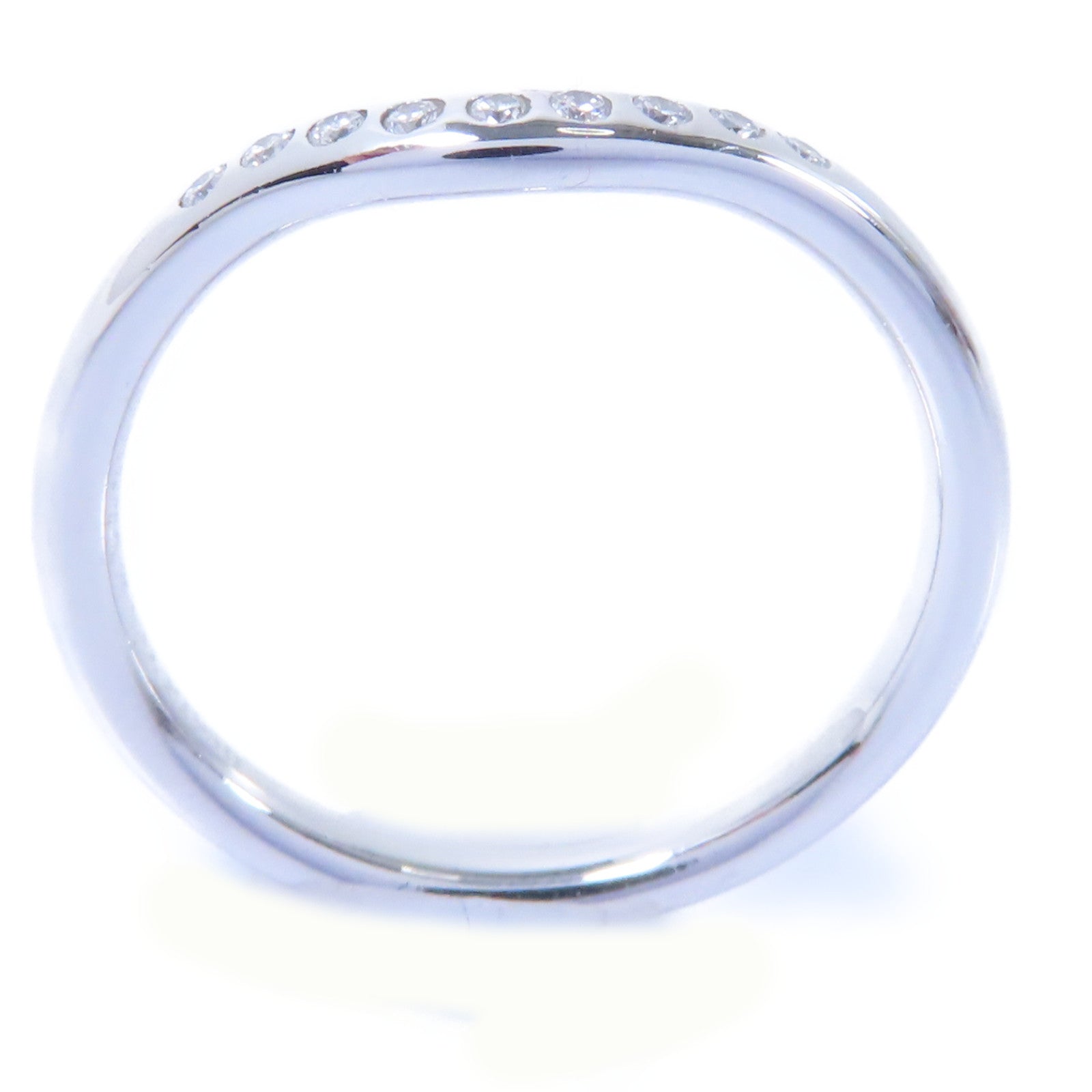 TIFFANY＆CO 【激減優惠】PT950鉑金Diamond Wedding Band Ring 0.06ct鑽石戒指US#5.25