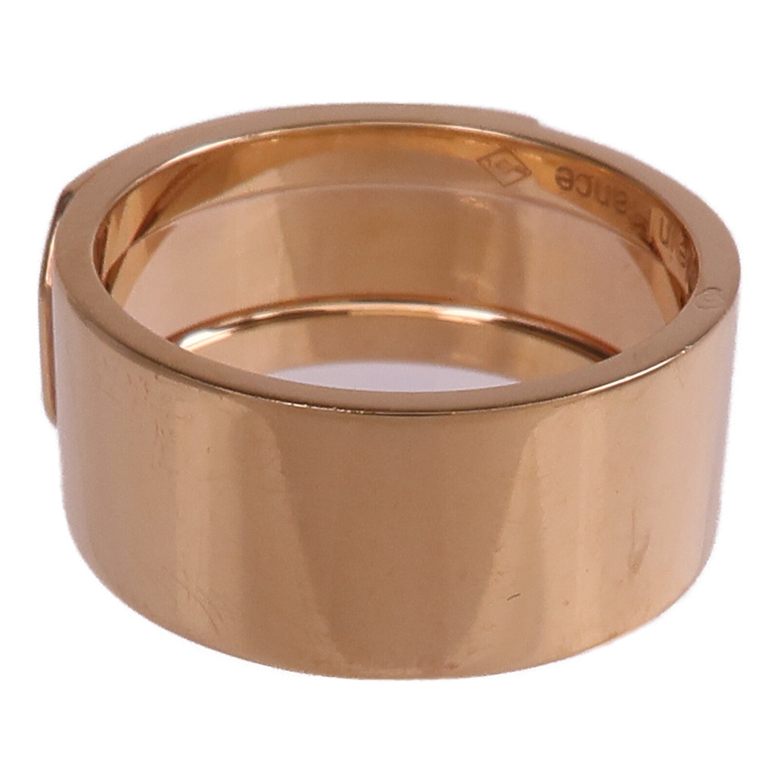 HERMES 18K玫瑰金Bague Kelly Ring鑽石戒指