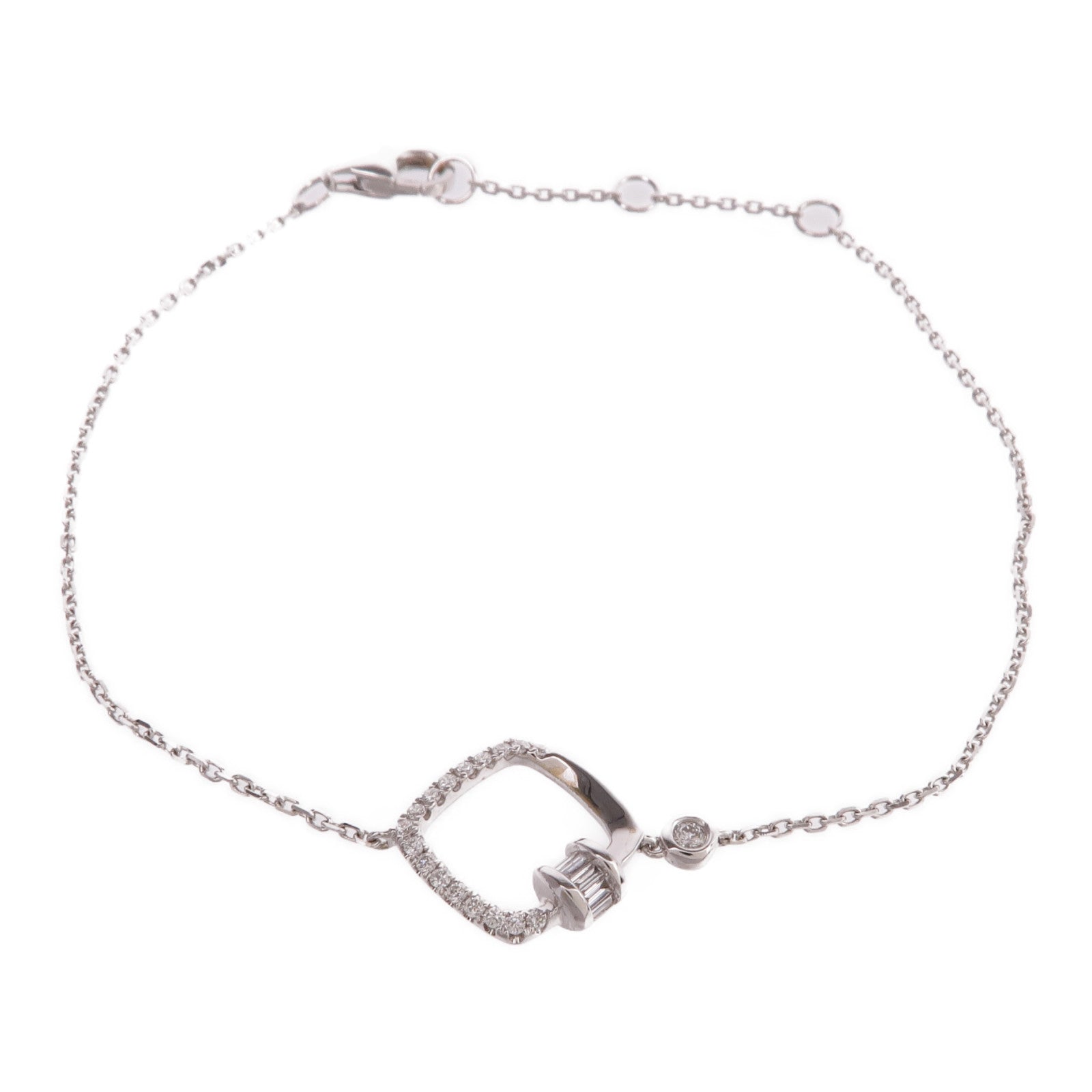 JEWELRY 【激減優惠】18K白金Diamond Bracelet鑽石手鏈