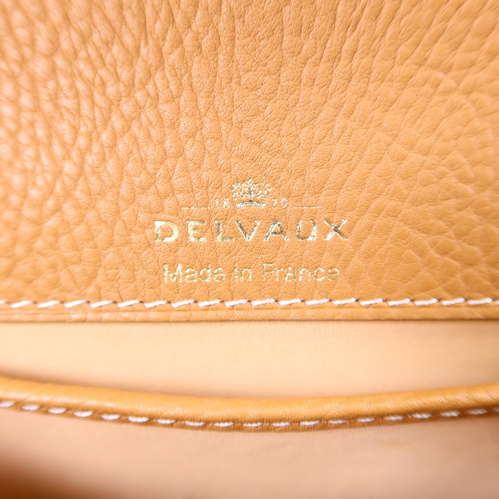 Delvaux 牛皮皮革Tempete PM金扣手挽肩背兩用袋