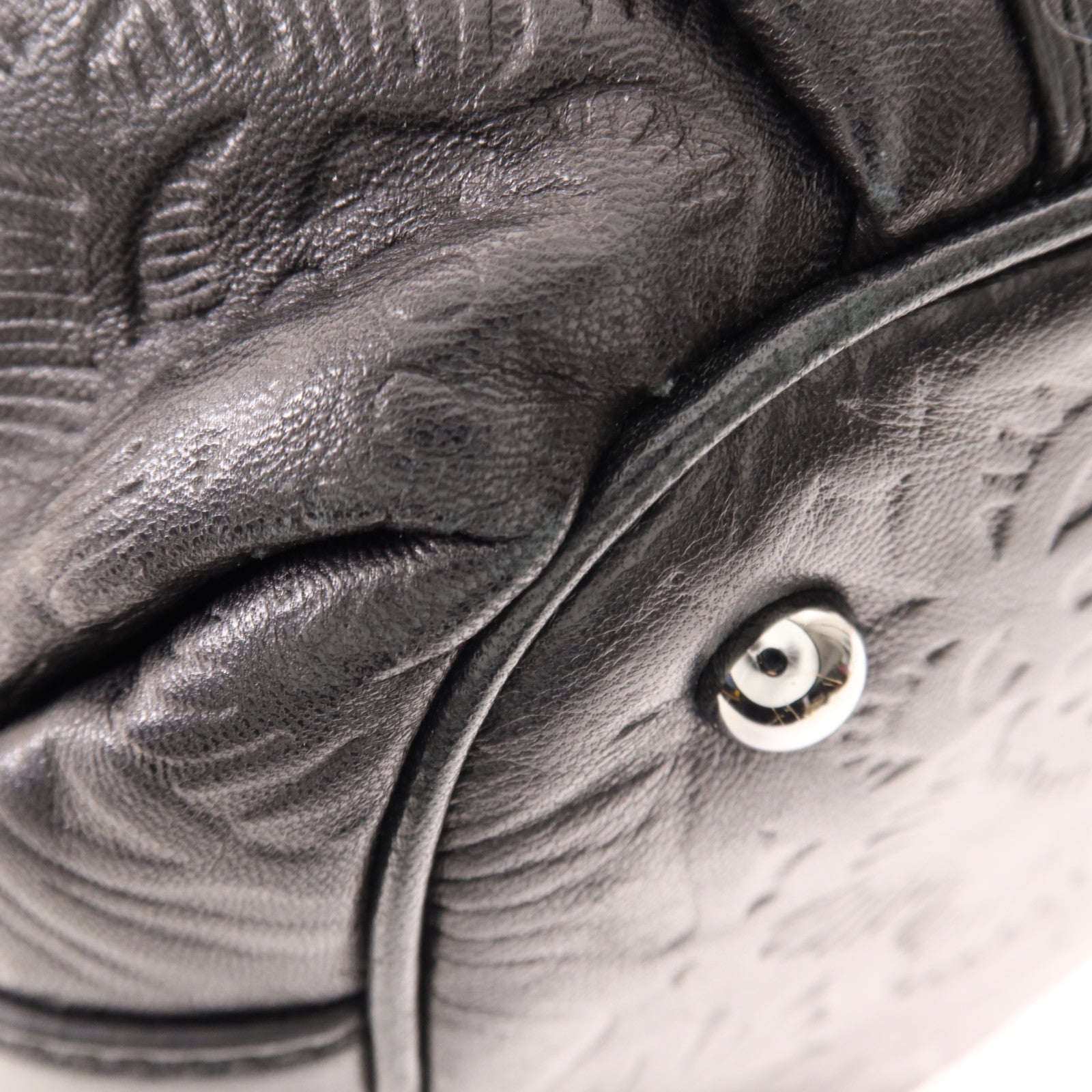 LOEWE 羊皮皮革Hand Bag銀扣手挽袋