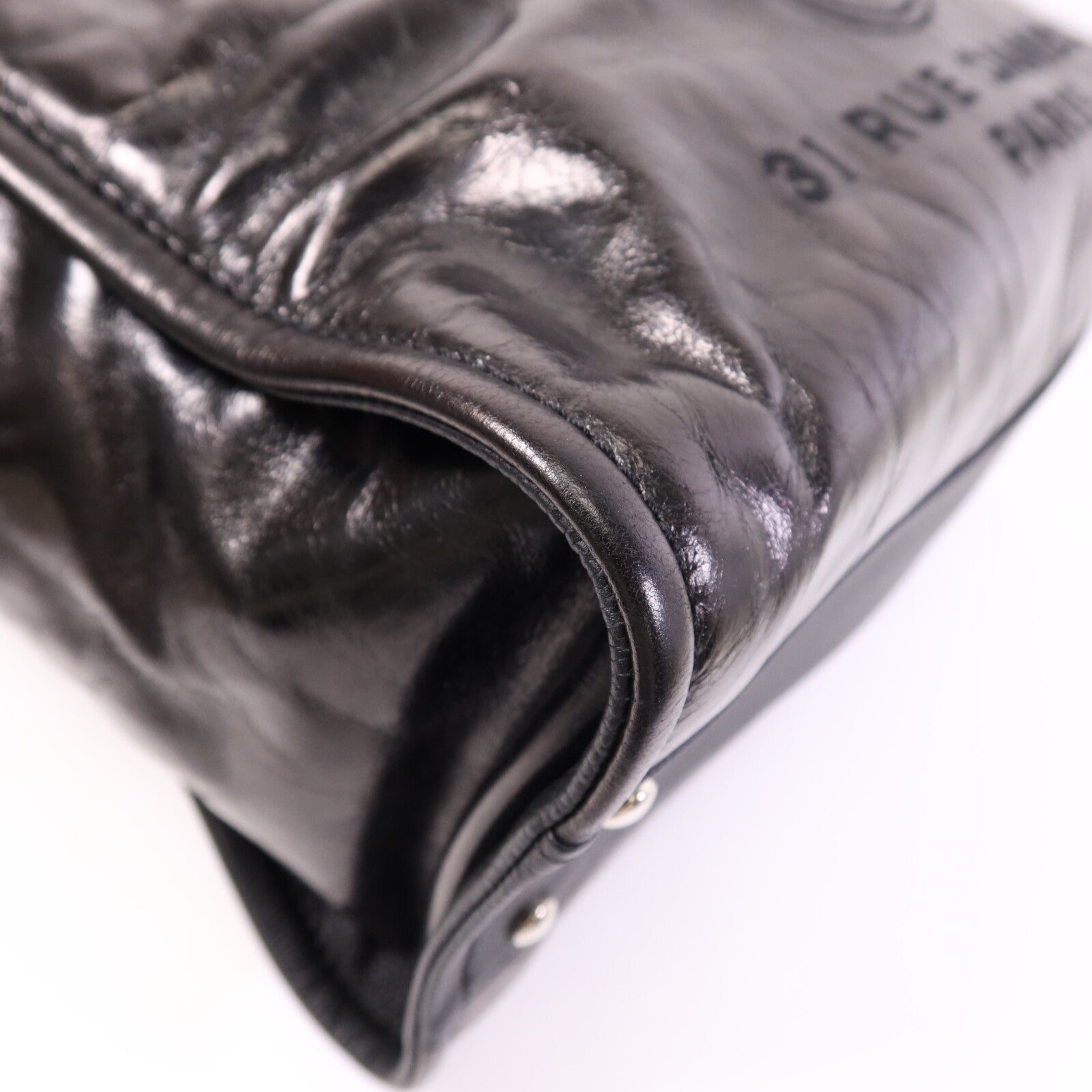 CHANEL 牛皮皮革Deauville Tote Bag銀扣手挽袋