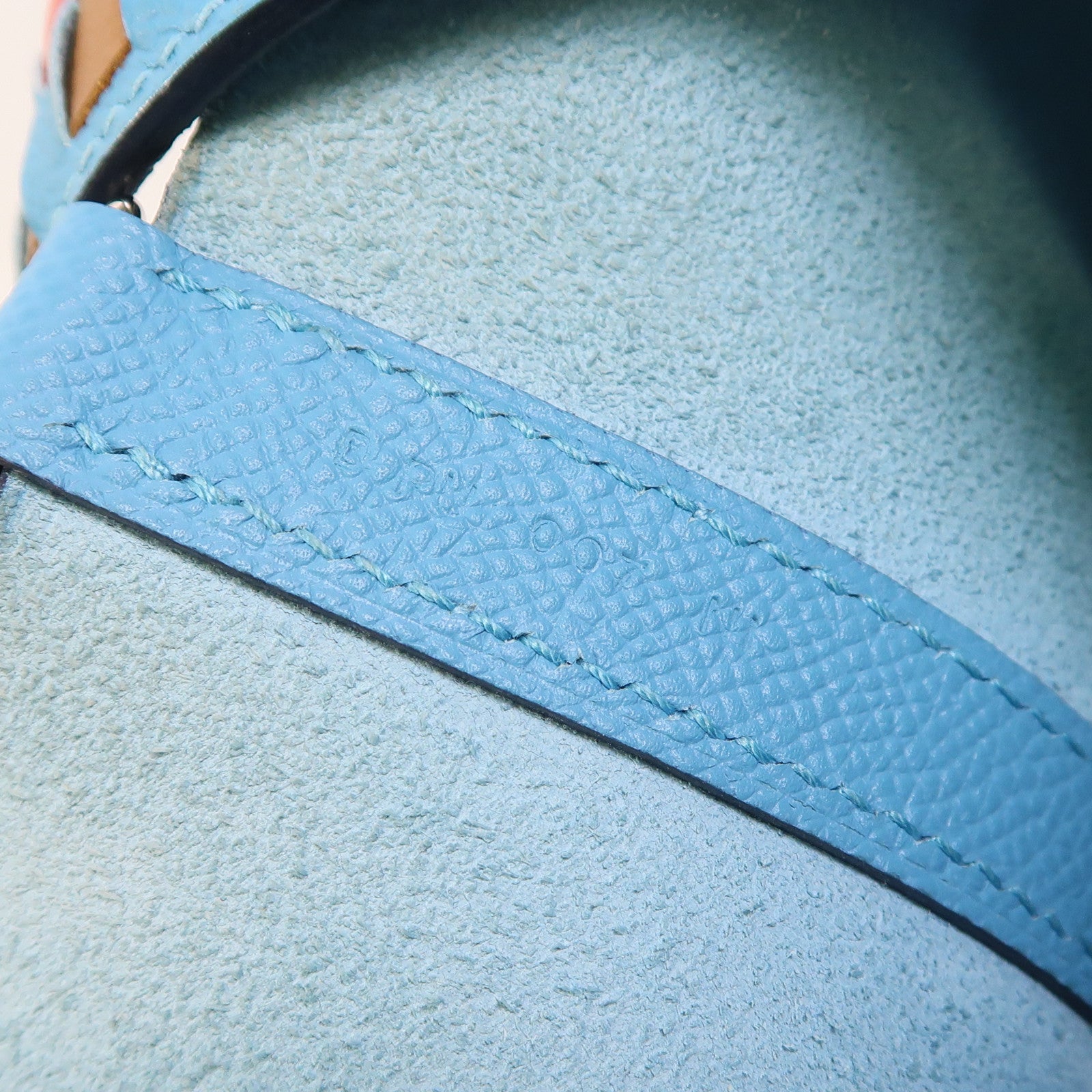 HERMES Epsom皮革Picotin MM銀扣手挽袋Bleu Du Nord