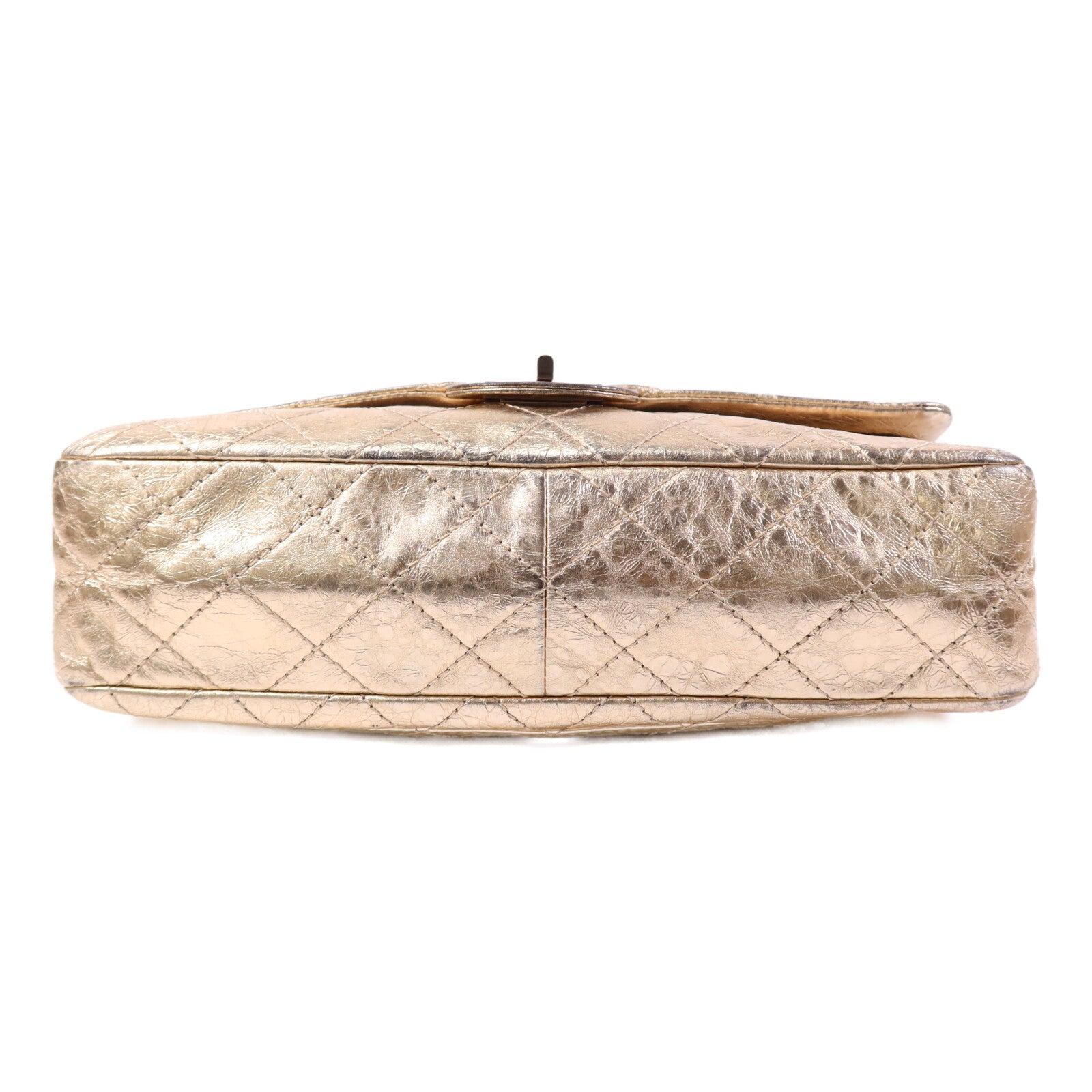 CHANEL 牛皮皮革2.55金扣鏈帶肩背袋