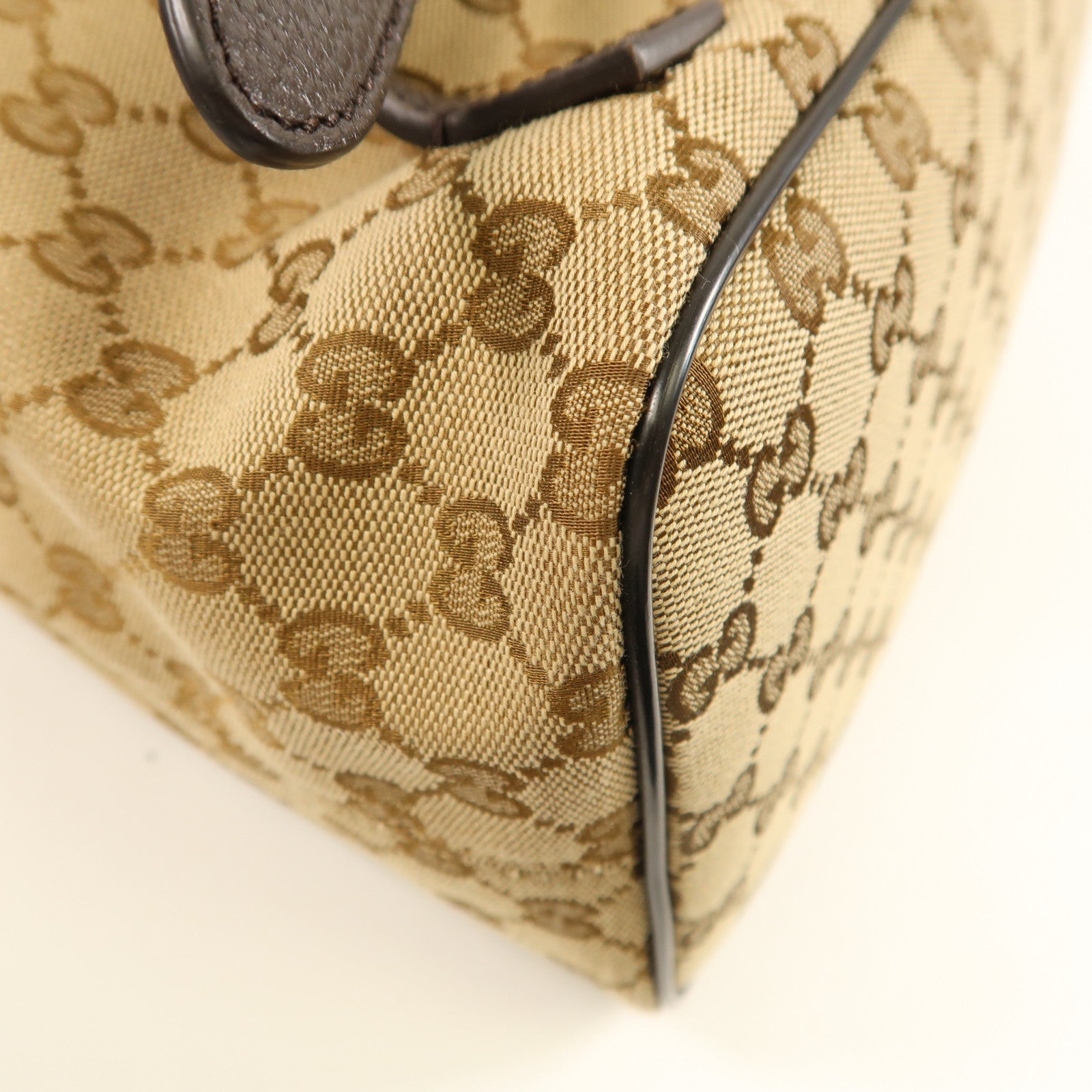 GUCCI 帆布Backpack銀扣背包