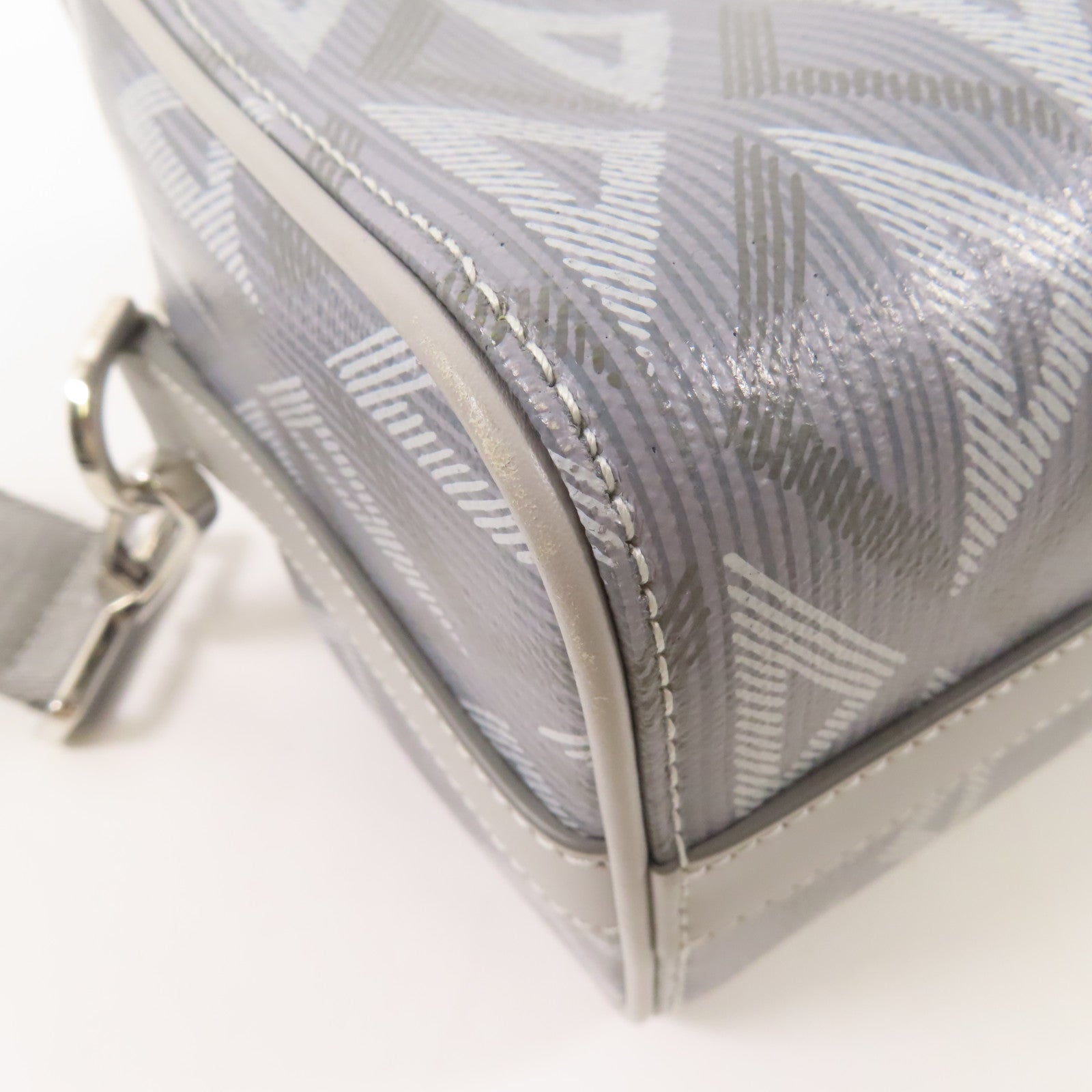 Dior 塗層帆布Shoulder Bag銀扣肩背袋