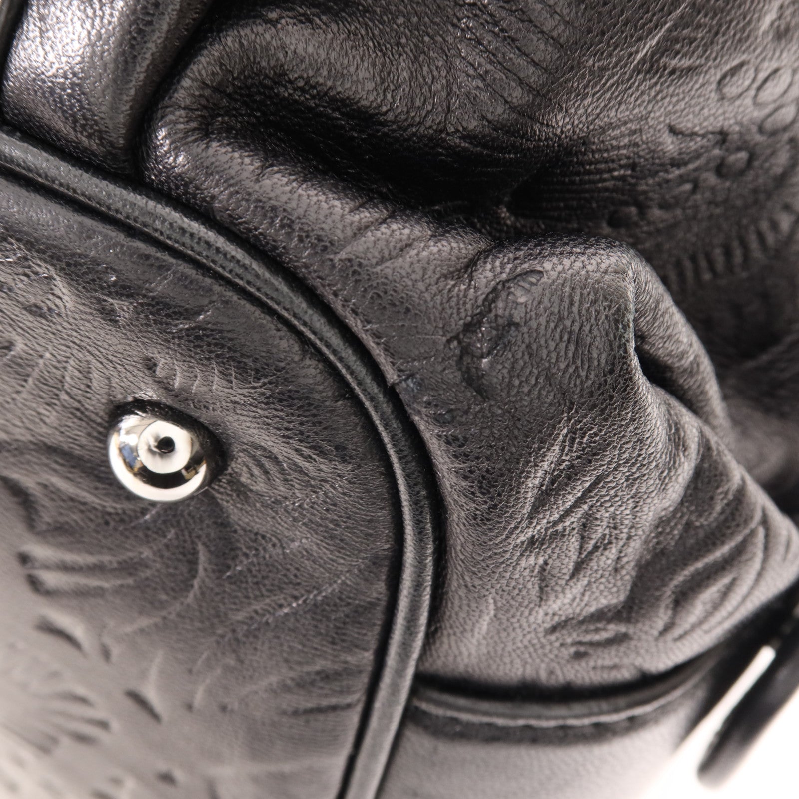 LOEWE 羊皮皮革Hand Bag銀扣手挽袋