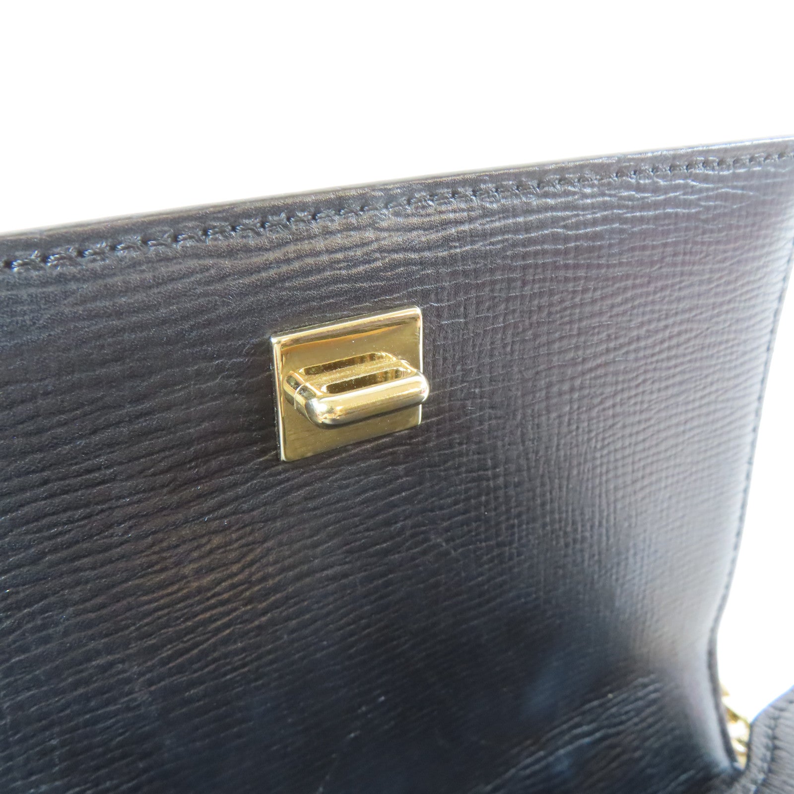 GIVENCHY 牛皮皮革 Pandora Box 金扣 鏈帶肩背袋 黑色