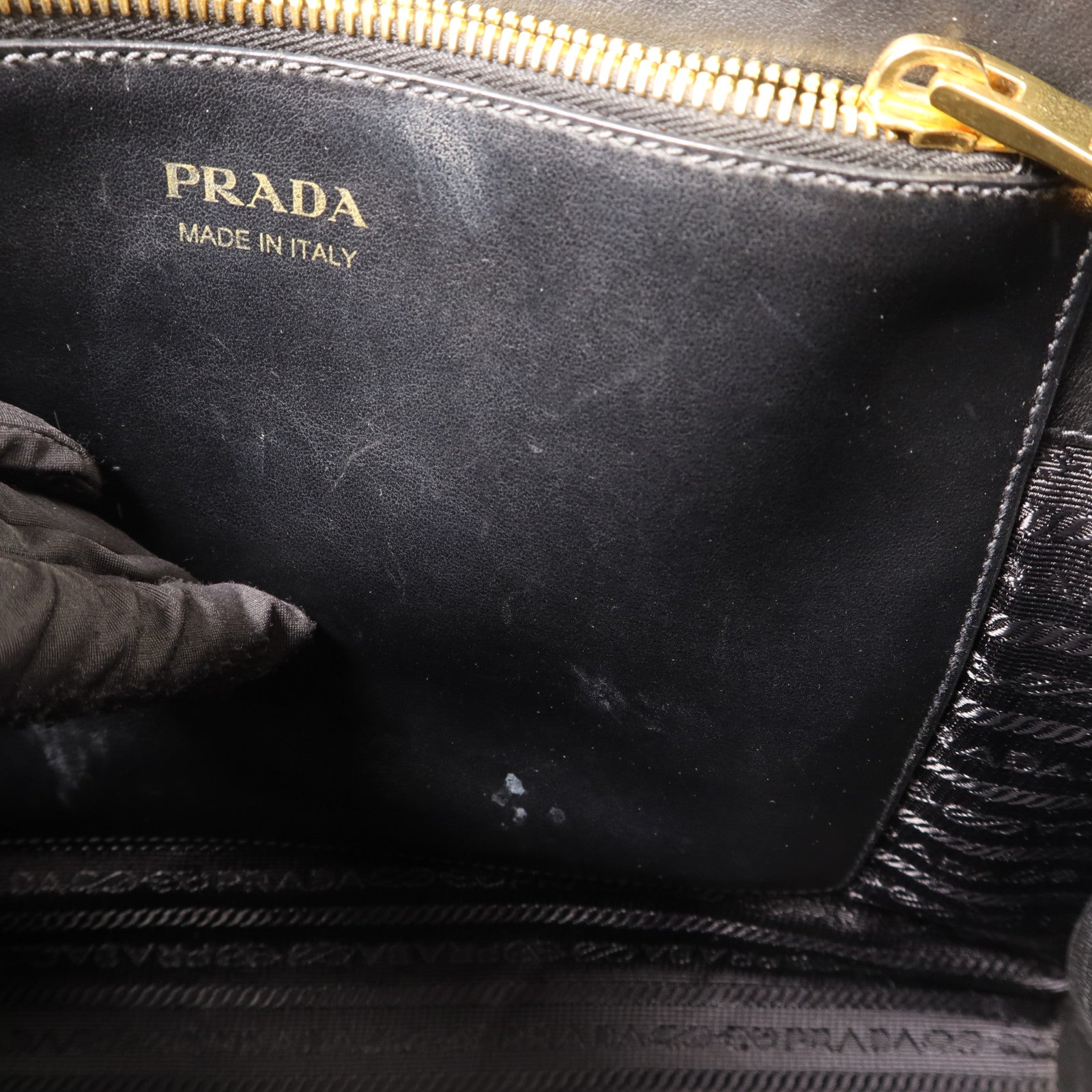 PRADA 牛皮皮革2 Way Shoulder金扣手挽肩背兩用袋