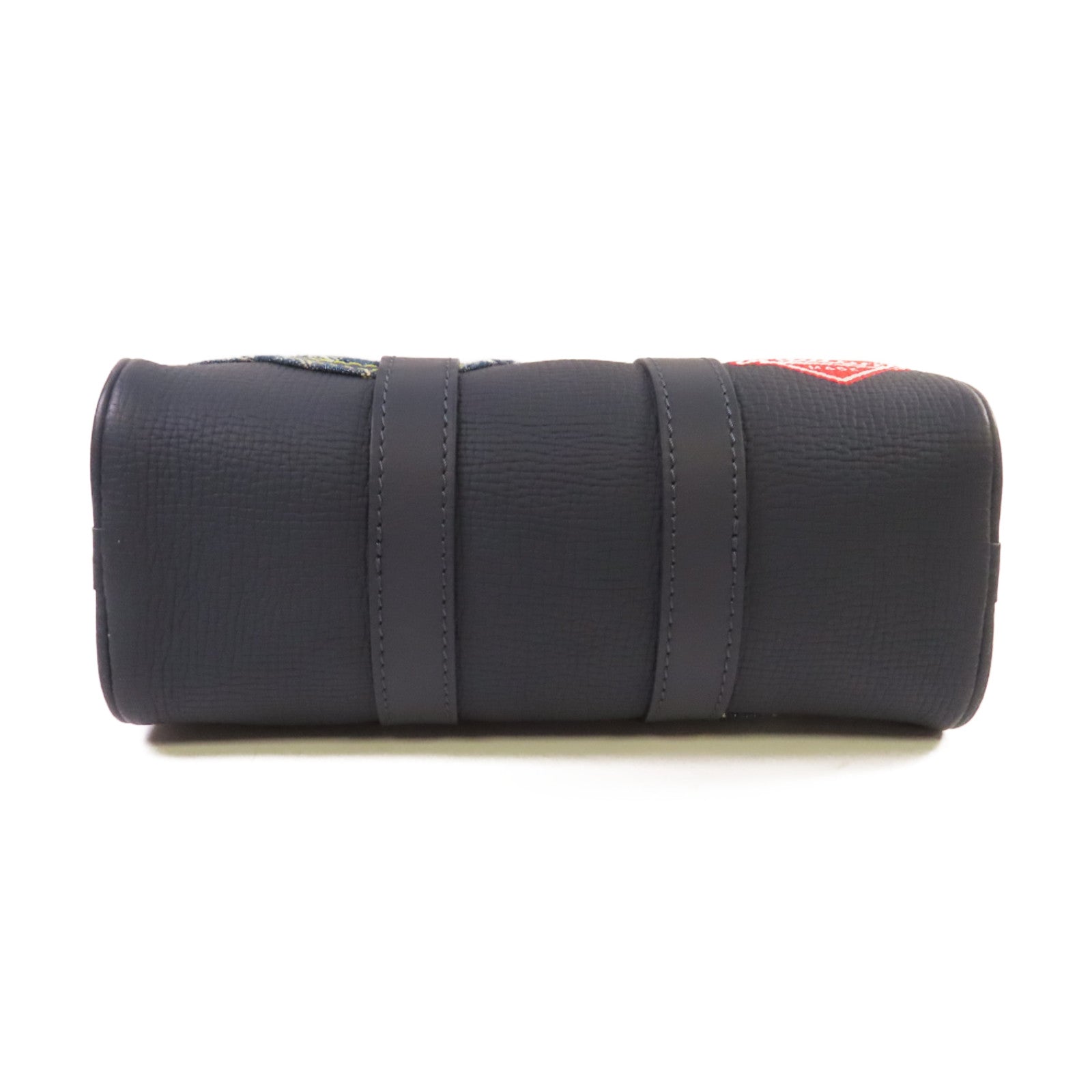 LOUIS VUITTON Monogram Denim Nigo Keepall XS Bag金扣手挽肩背兩用袋藍色