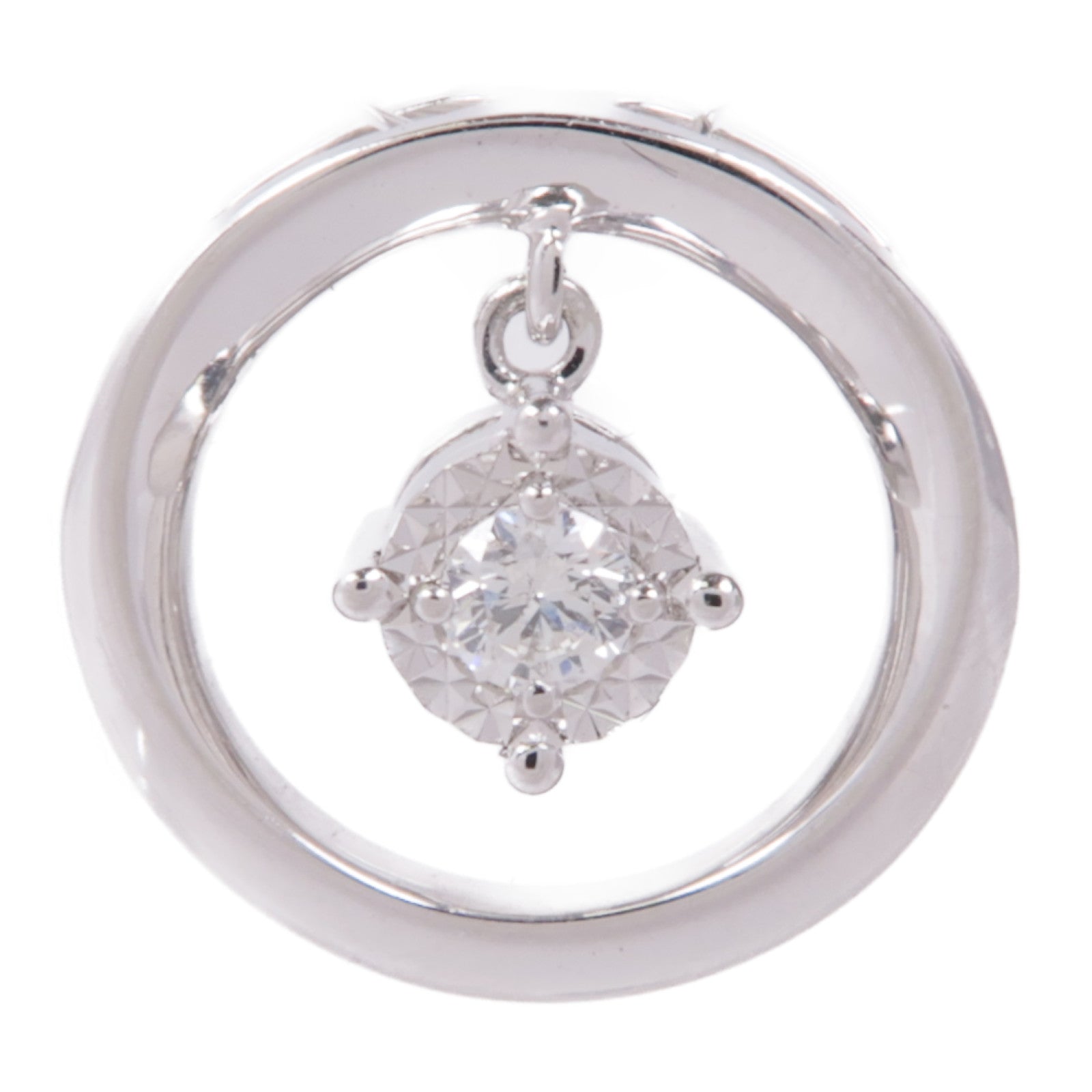 JEWELRY 18K白金Diamond Pendant Top鑽石吊墜