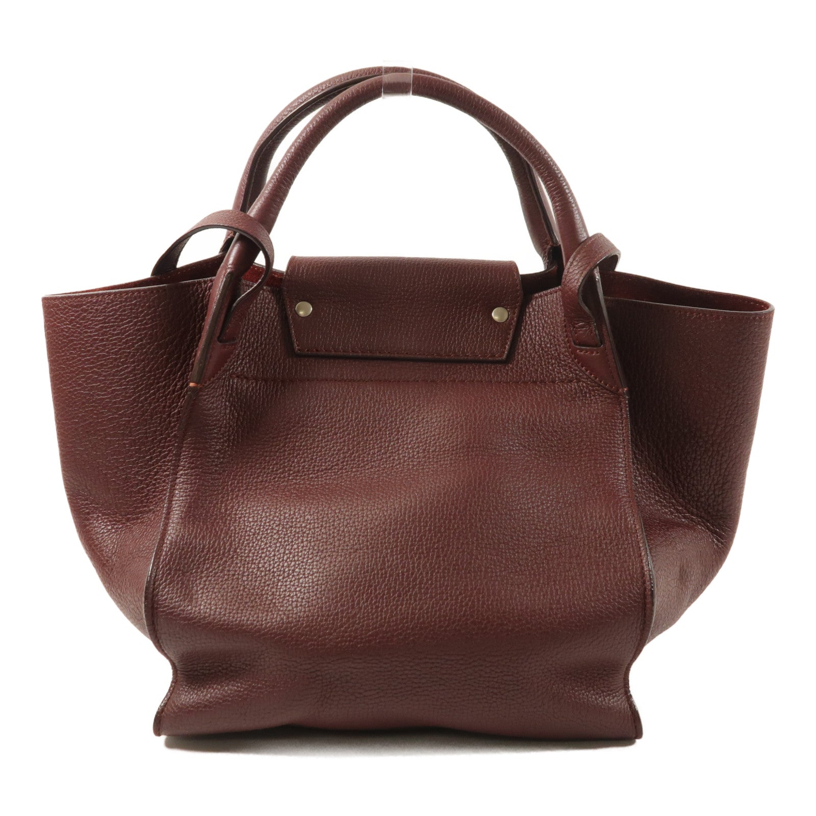 CELINE 牛皮皮革Small Big Bag銀扣手挽肩背兩用袋