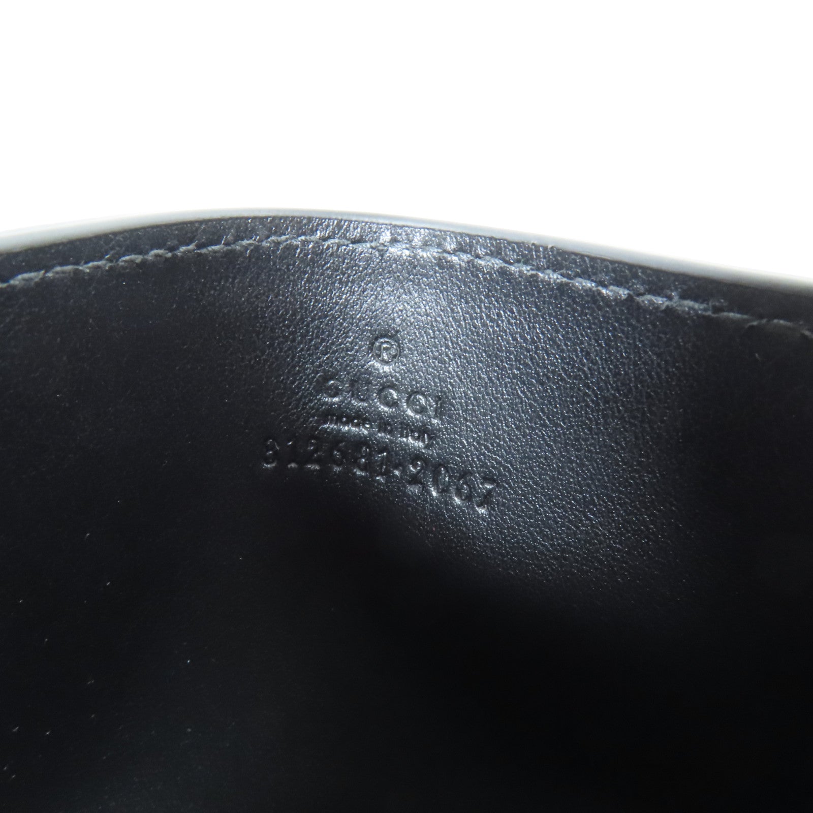 GUCCI 牛皮皮革Men's GG Logo Card Case片套