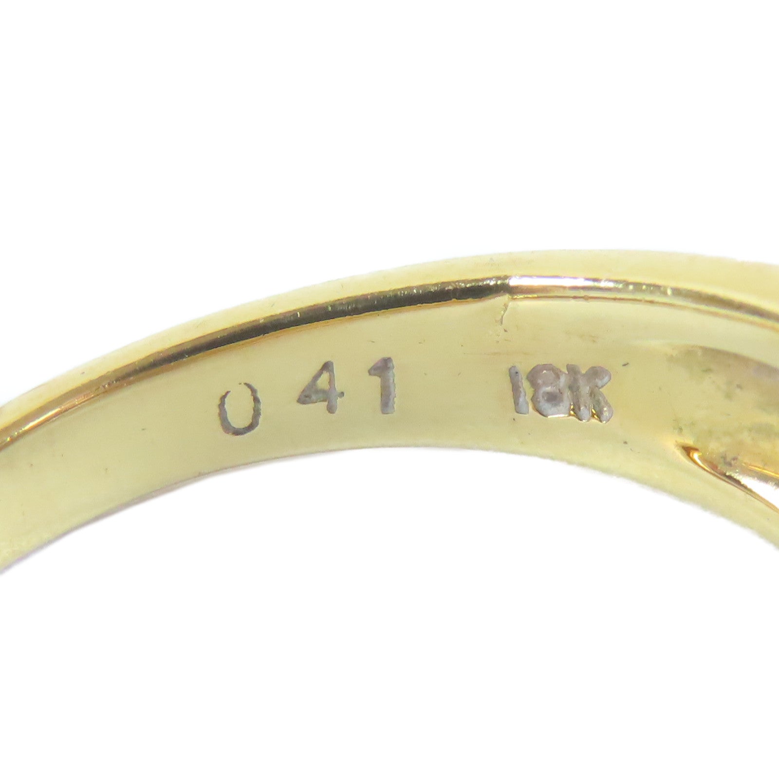 JEWELRY 【激減優惠】18K黃金Diamond Ring0.41ct鑽石戒指US#4.75