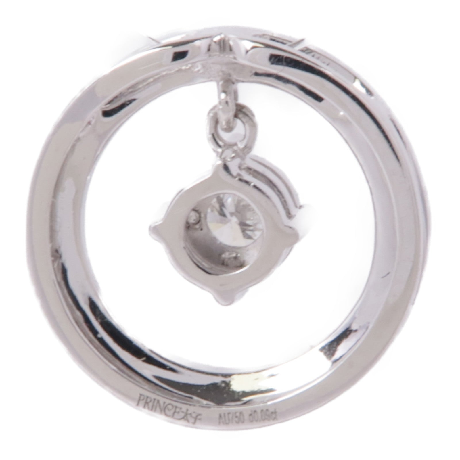 JEWELRY 18K白金Diamond Pendant Top鑽石吊墜