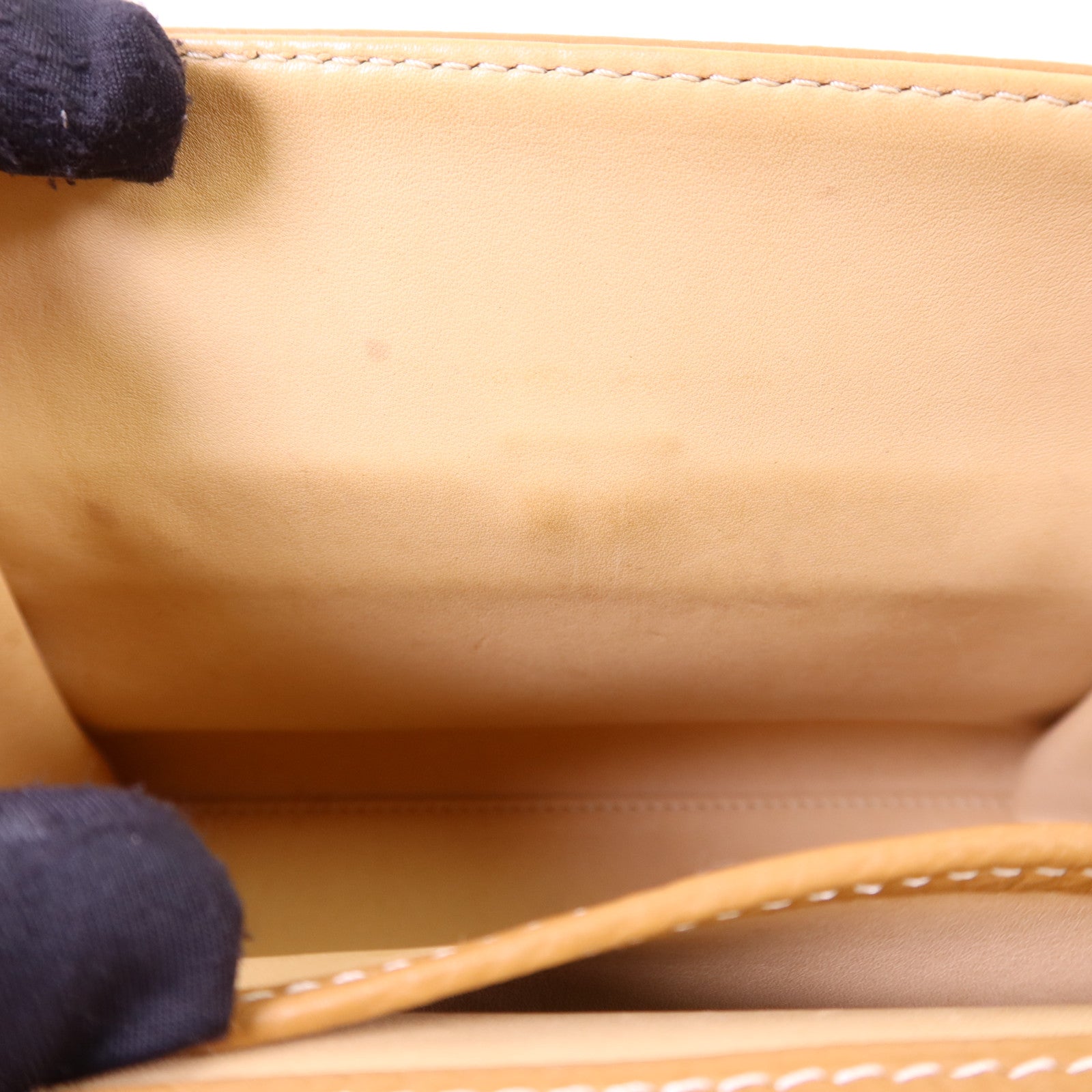 Delvaux 牛皮皮革Tempete PM金扣手挽肩背兩用袋