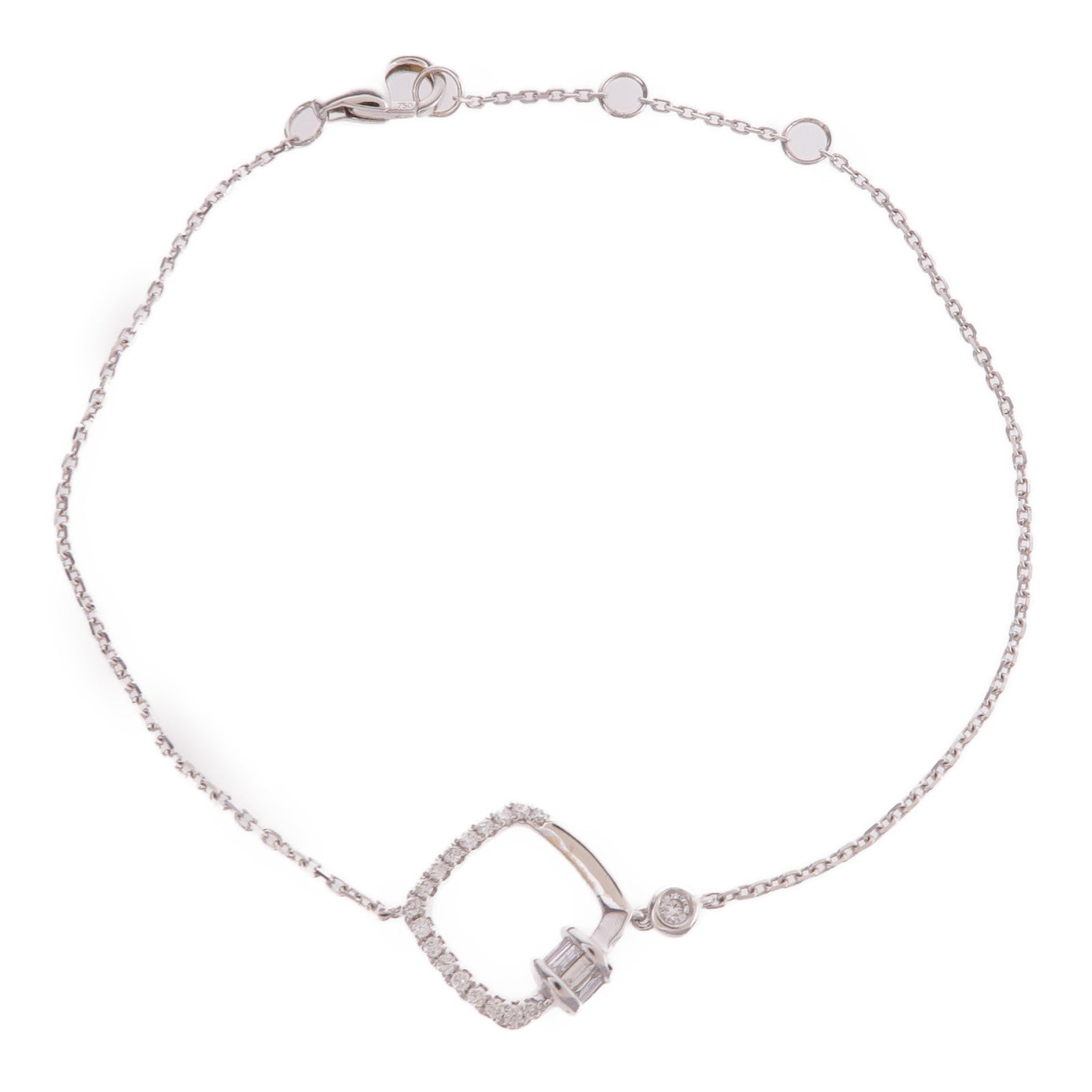 JEWELRY 【激減優惠】18K白金Diamond Bracelet鑽石手鏈