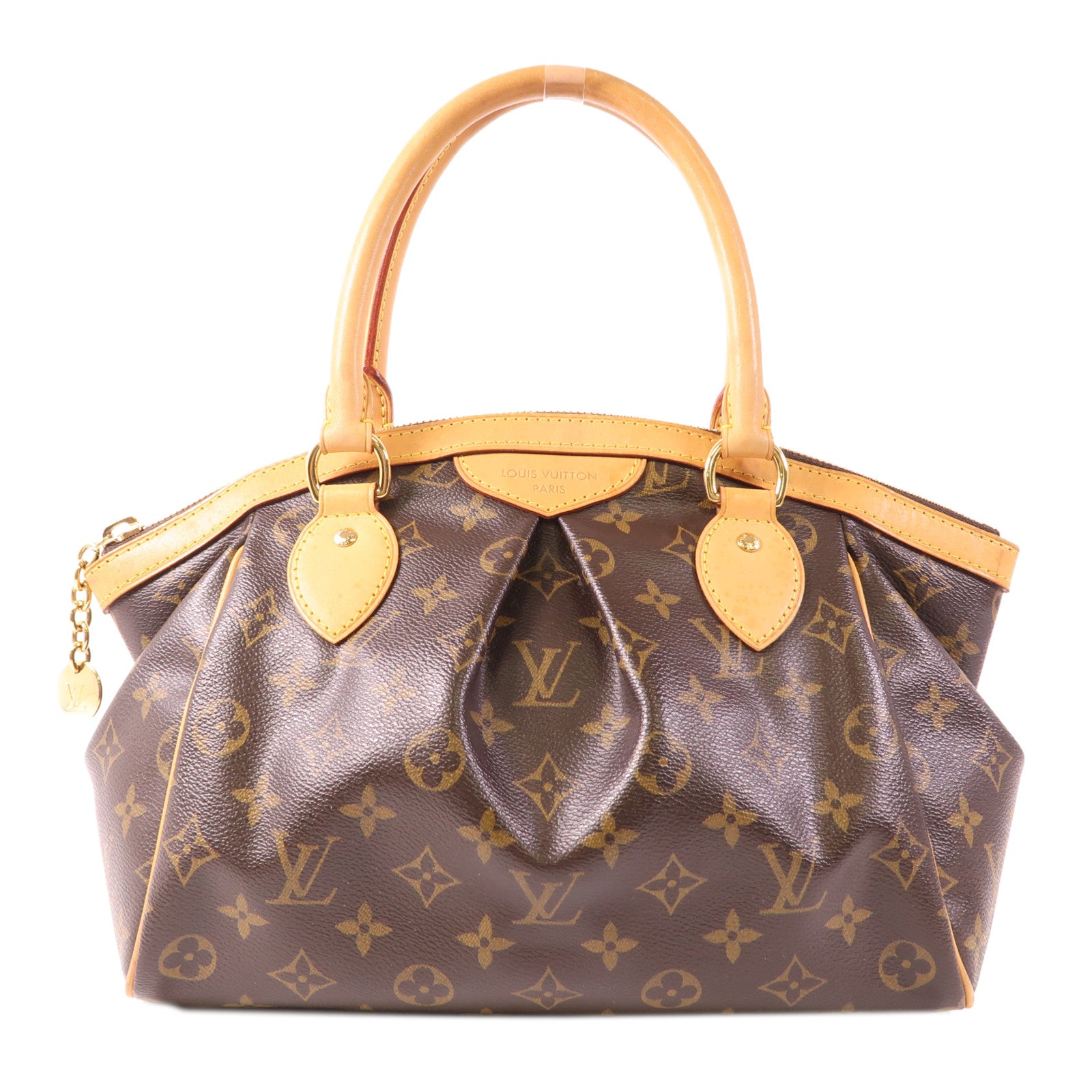 LOUIS VUITTON Monogram Tivoli PM金扣手挽袋