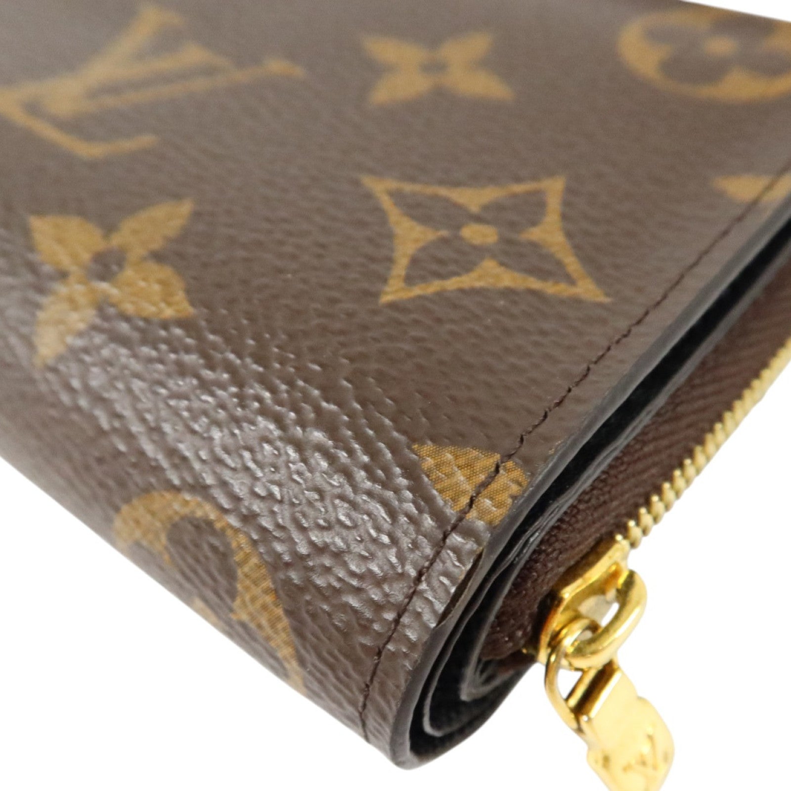 LOUIS VUITTON Monogram/Monogram Reverse Lou Wallet金扣錢包