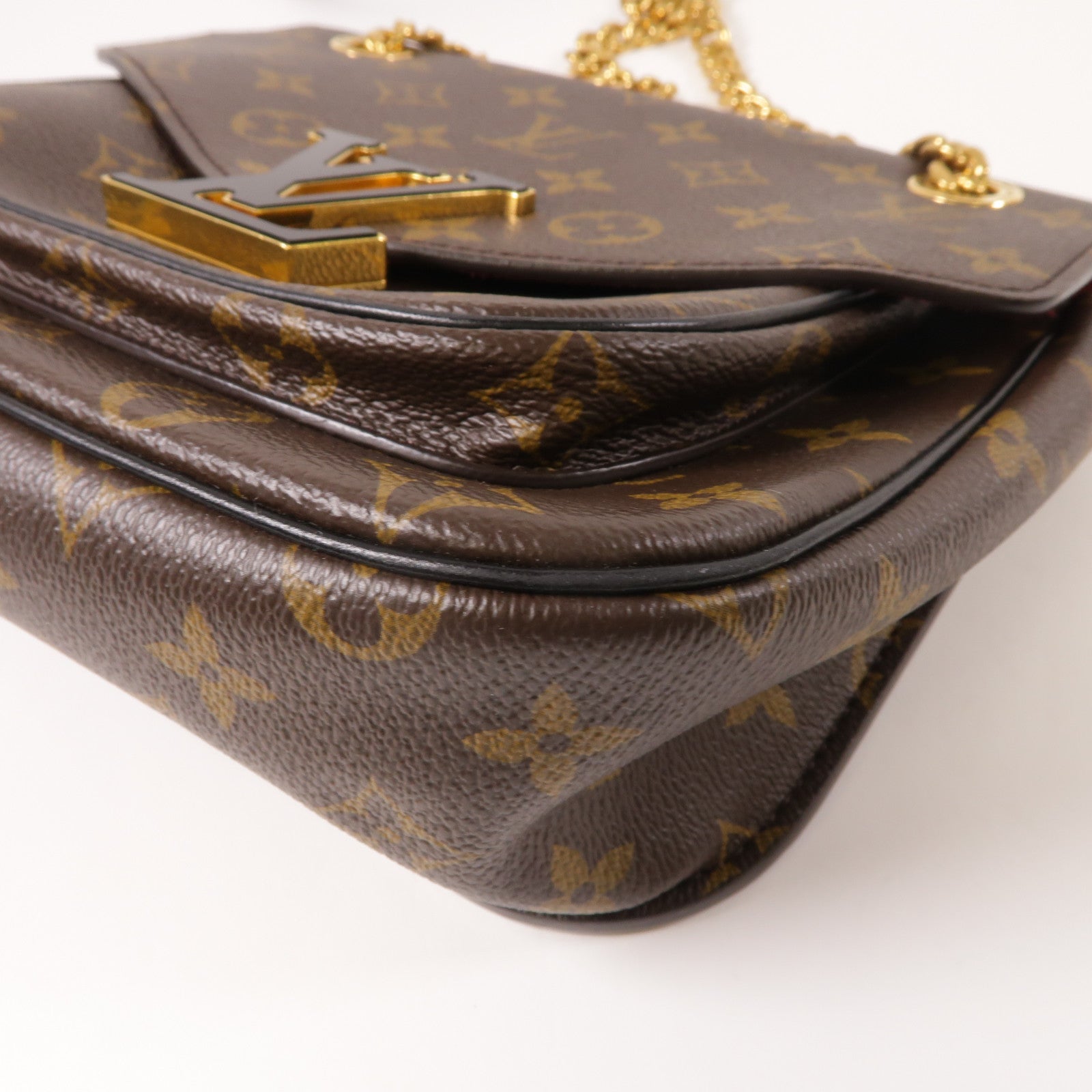 LOUIS VUITTON Monogram Passy金扣肩背袋棕色