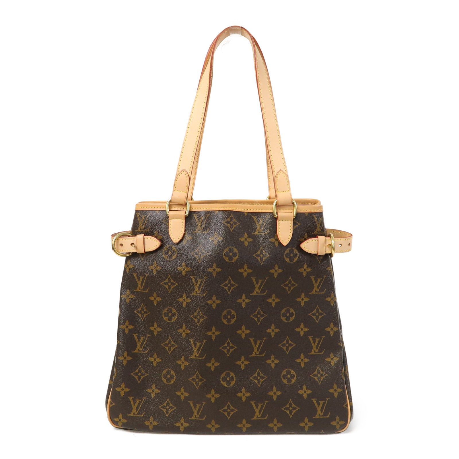 LOUIS VUITTON Monogram Batignolles金扣手挽袋啡色