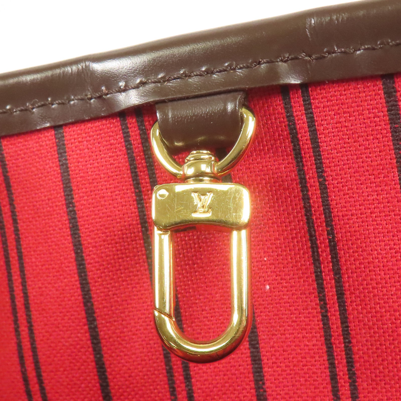 LOUIS VUITTON LV GHW Neverfull PM Tote Bag M40155 Damier Ebene Brown