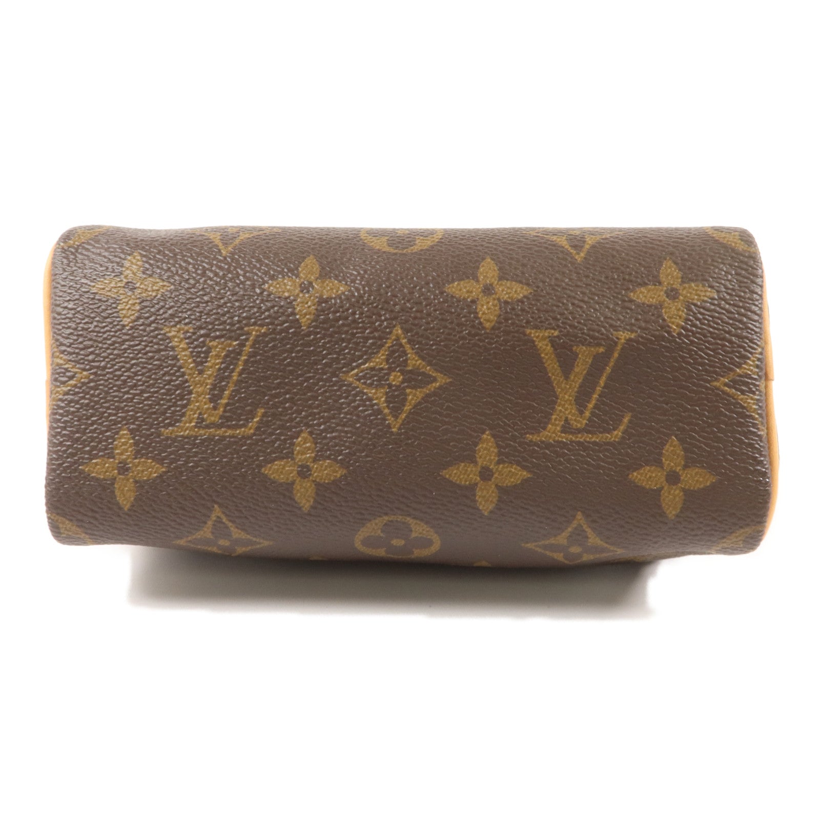 LOUIS VUITTON Monogram Nano Speedy金扣手挽肩背兩用袋
