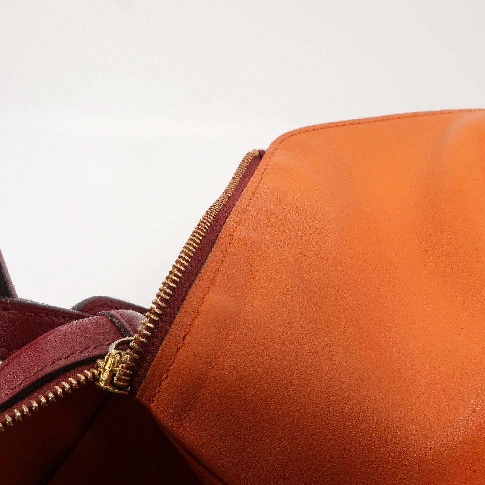 HERMES 皮革Lindy 26手挽肩背兩用袋Rouge Grenade/Orange
