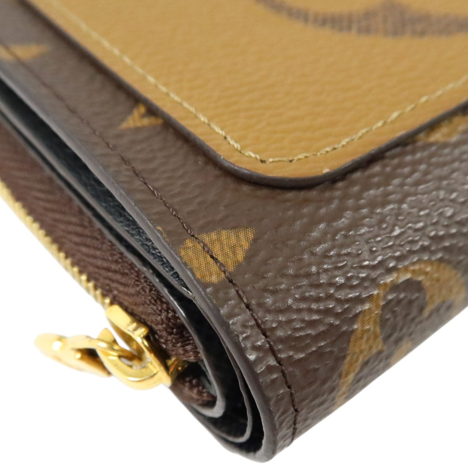 LOUIS VUITTON Monogram/Monogram Reverse Lou Wallet金扣錢包