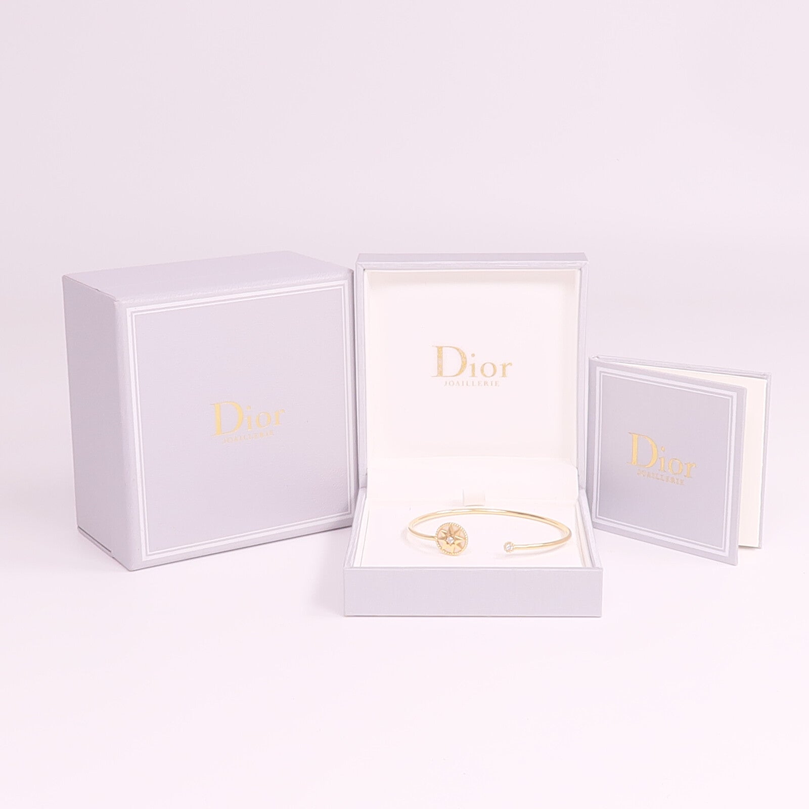 Dior 18K黃金Rose Des Vents Bracelet珍珠母貝/鑽石手鐲