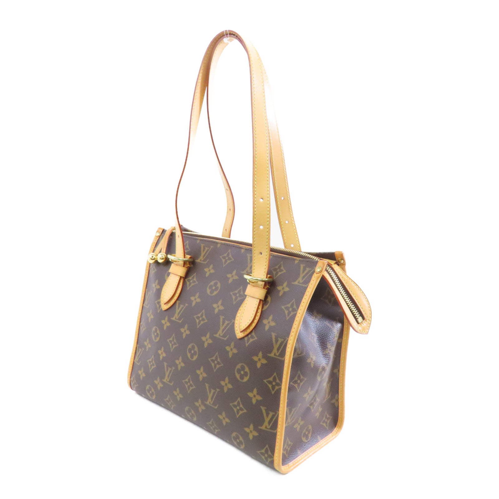 LOUIS VUITTON Monogram Popincourt Haut金扣肩背袋啡色
