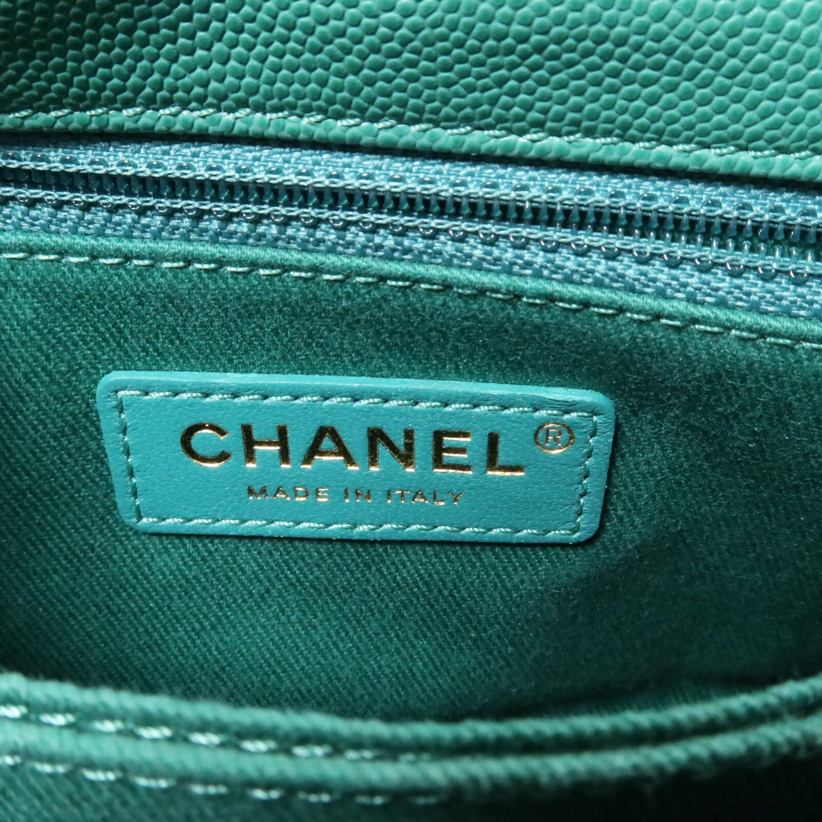 CHANEL 牛皮皮革Coco Handle Small鏈帶手挽肩背兩用袋