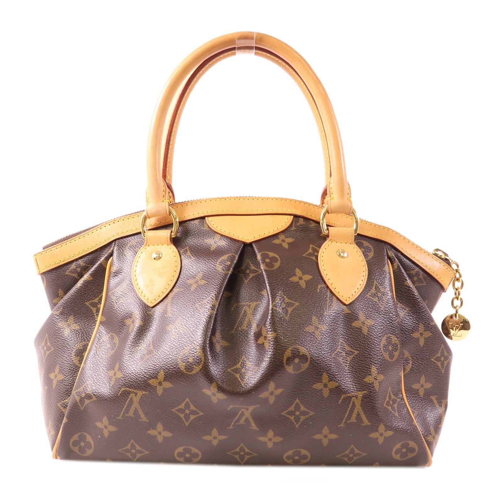 LOUIS VUITTON Monogram Tivoli PM金扣手挽袋