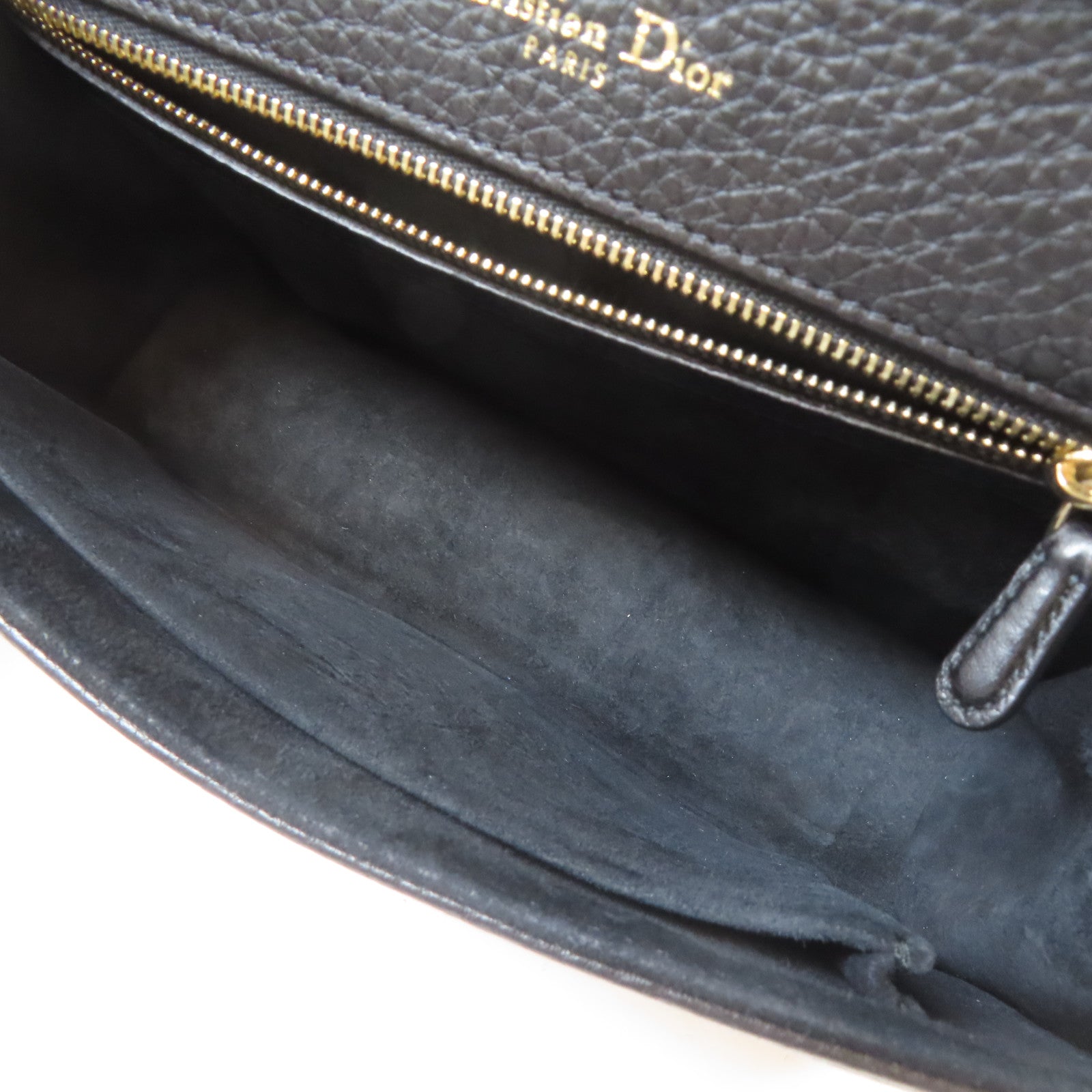 Dior 【激減優惠】牛皮皮革Diorama金扣鏈帶肩背袋黑色
