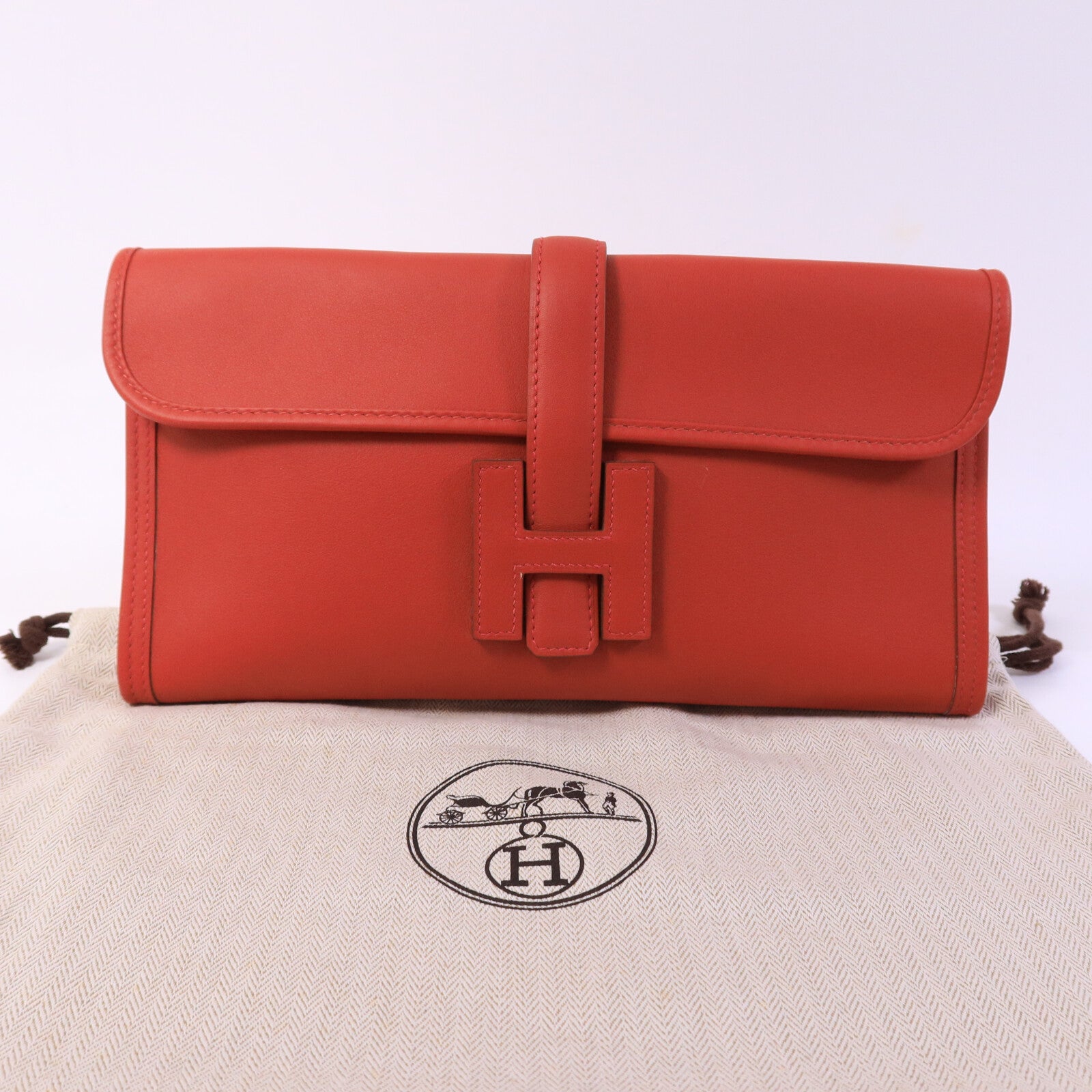 HERMES Swift皮革Jije PM手拿包