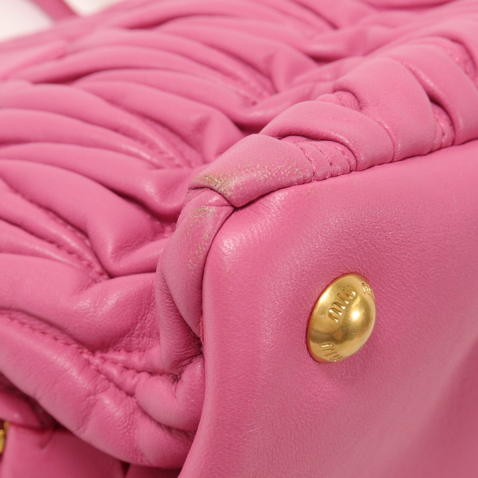 Miu Miu 羊皮皮革Shoulder Bag手挽肩背兩用袋