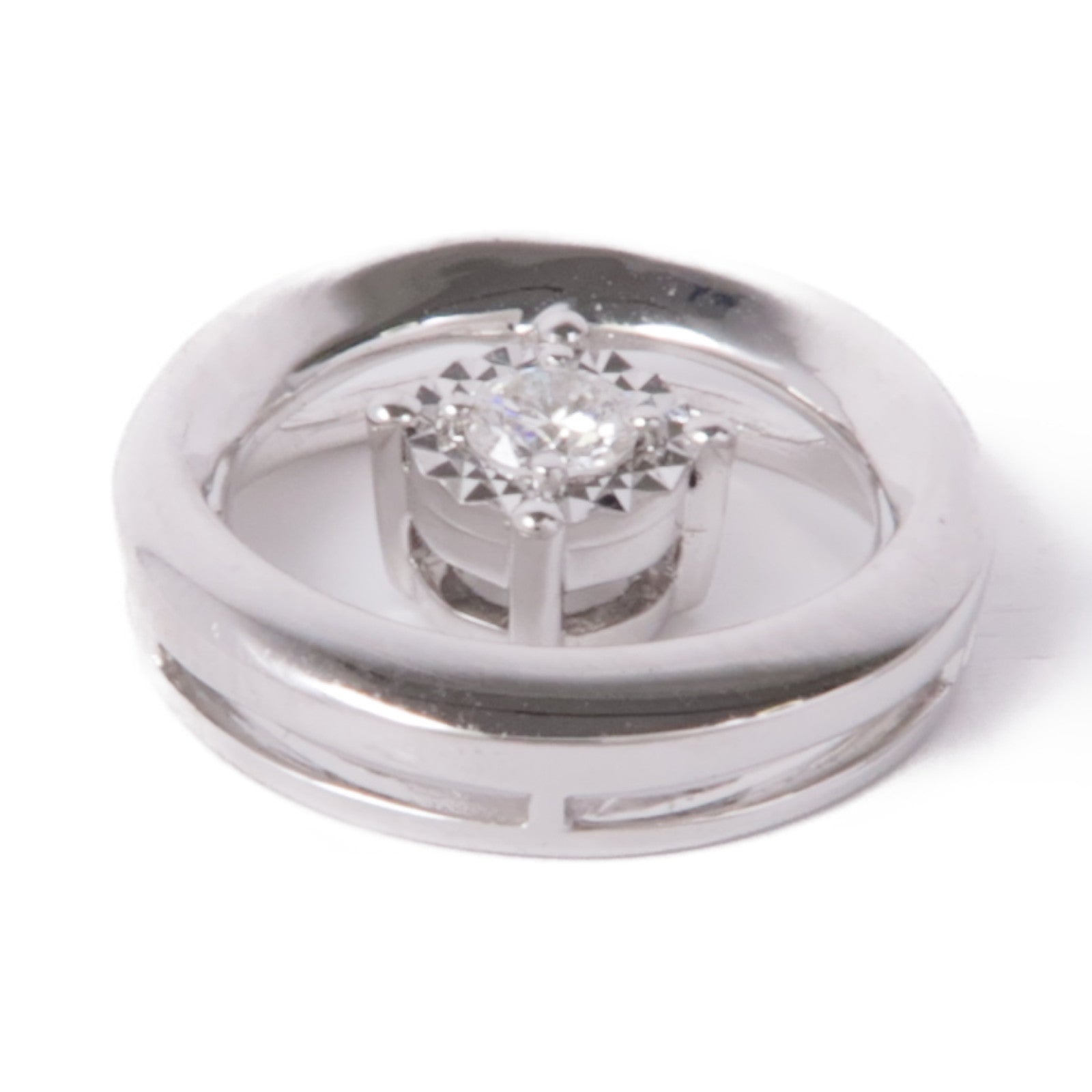 JEWELRY 18K白金Diamond Pendant Top鑽石吊墜