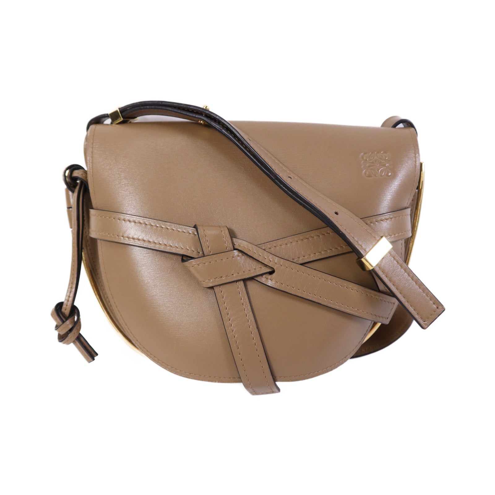 LOEWE 【激減優惠】牛皮皮革Gate金扣手挽袋