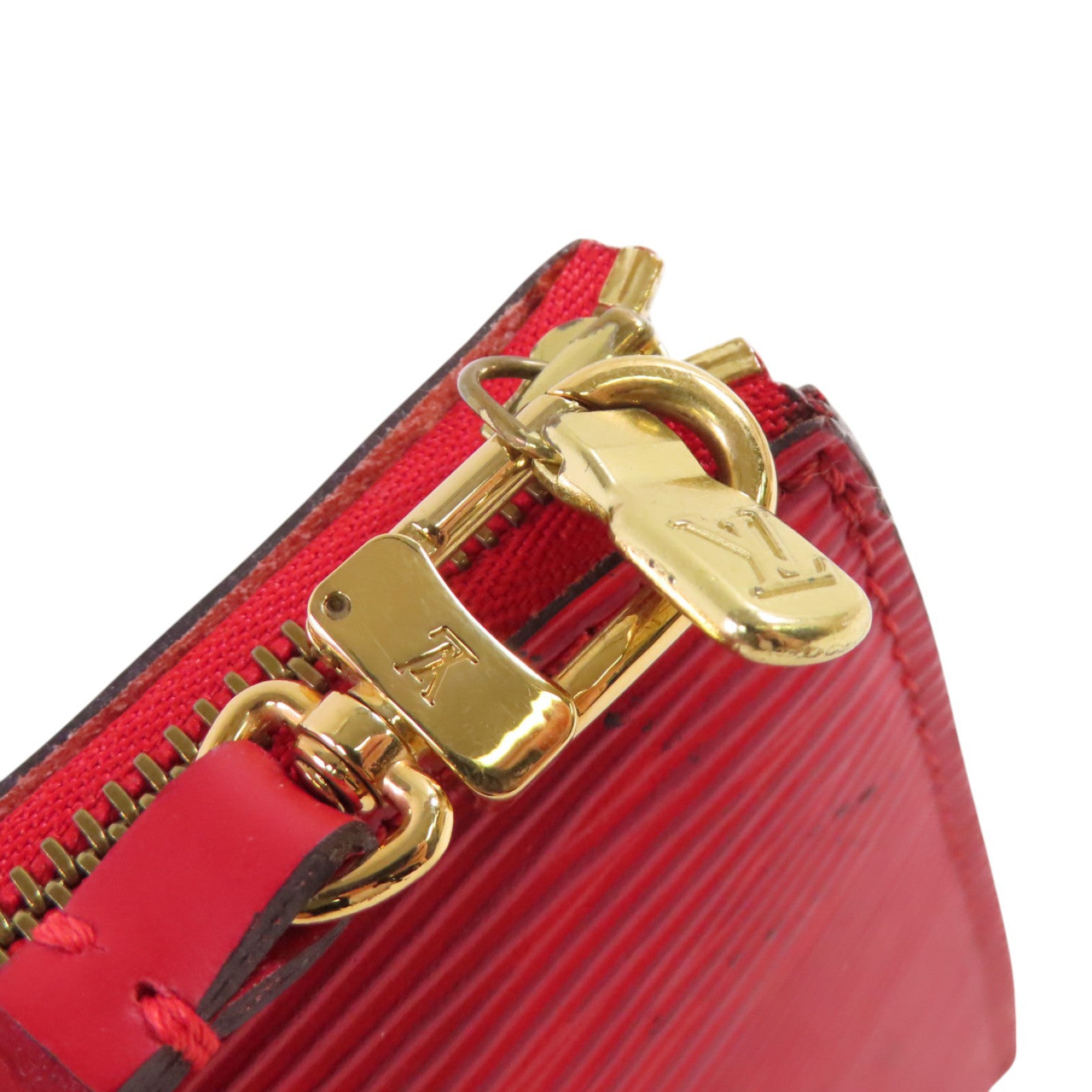 LOUIS VUITTON Epi Pochette Accessories Hand Bag金扣手挽袋