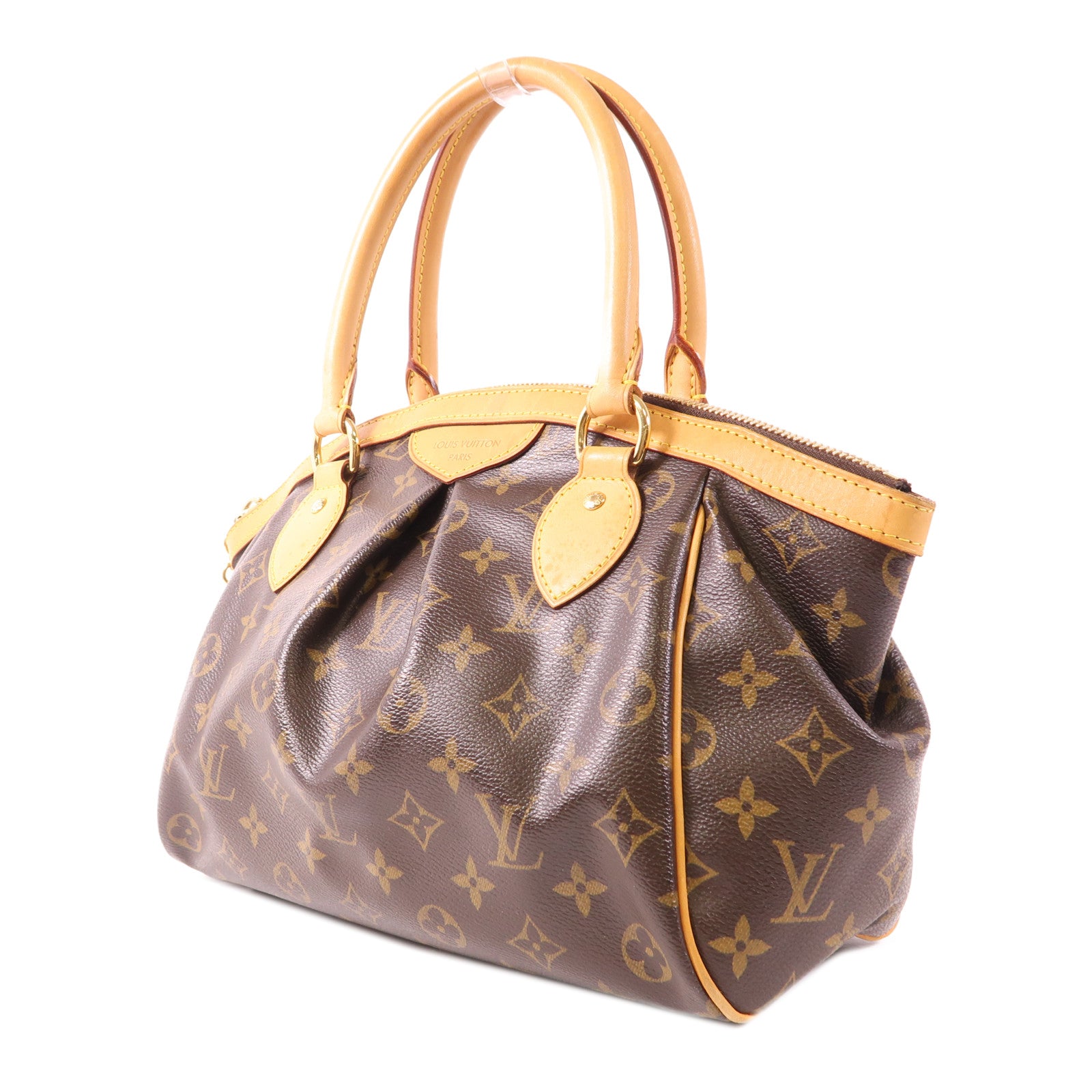 LOUIS VUITTON Monogram Tivoli PM金扣手挽袋
