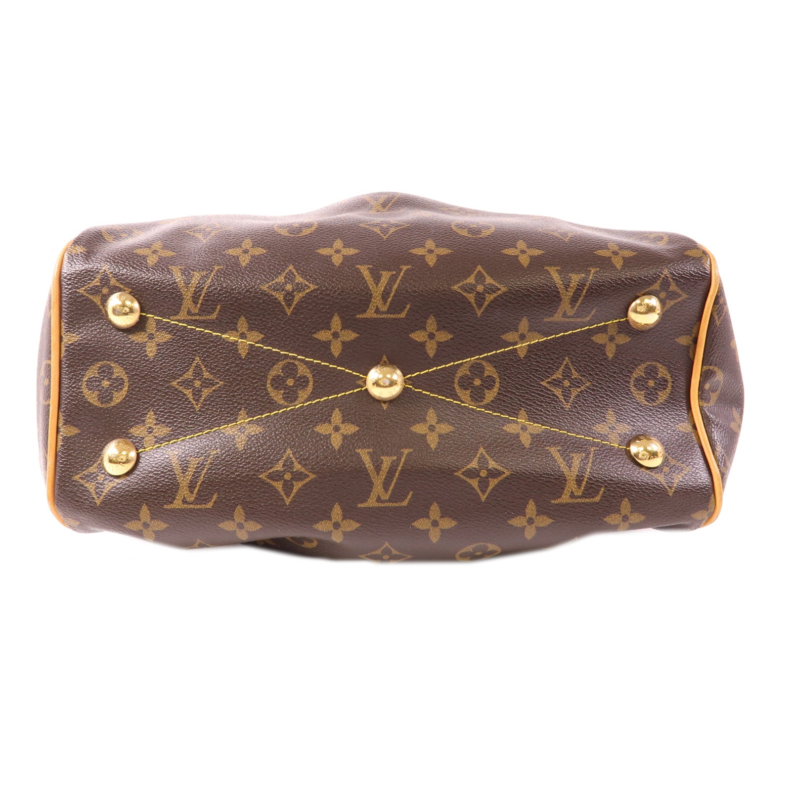 LOUIS VUITTON Monogram Tivoli PM金扣手挽袋